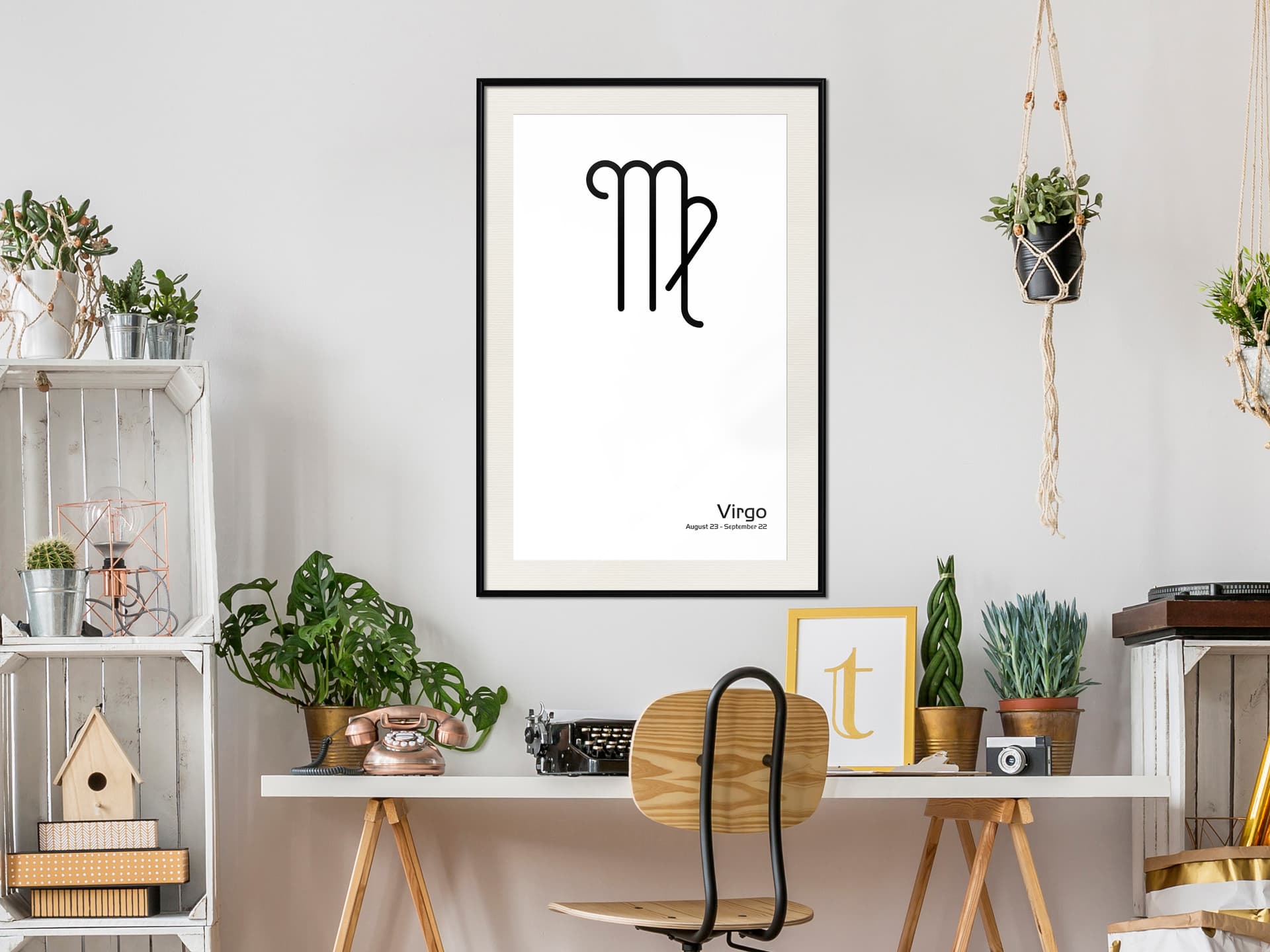 

Plakat - Zodiak: Panna II (rozmiar 20x30, wykończenie Rama czarna z passe-partout)