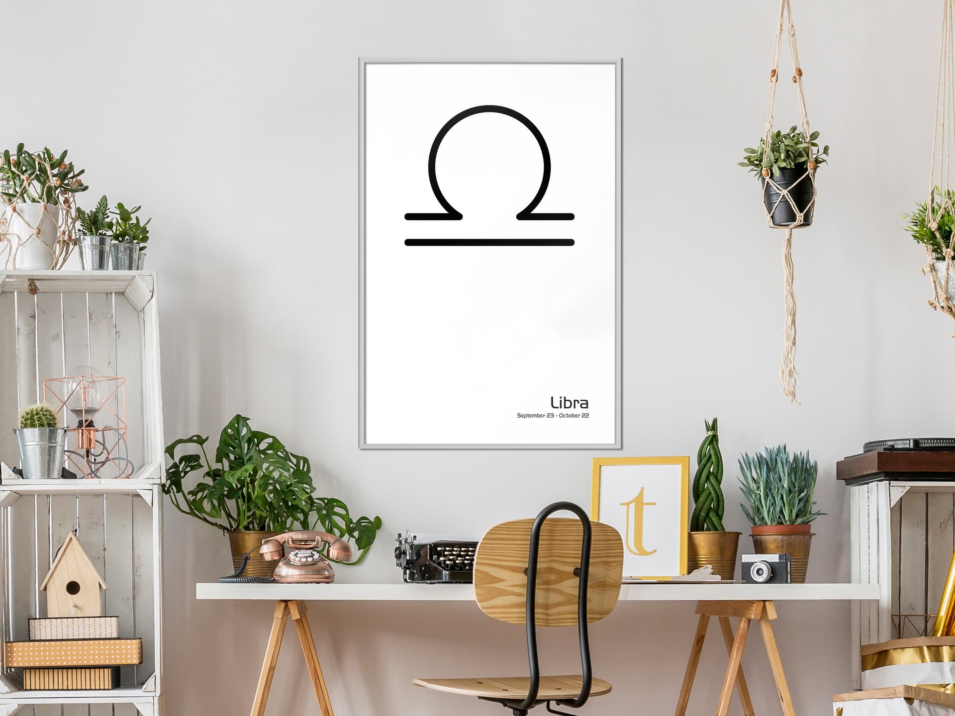 

Plakat - Zodiak: Waga II (rozmiar 20x30, wykończenie Rama biała)