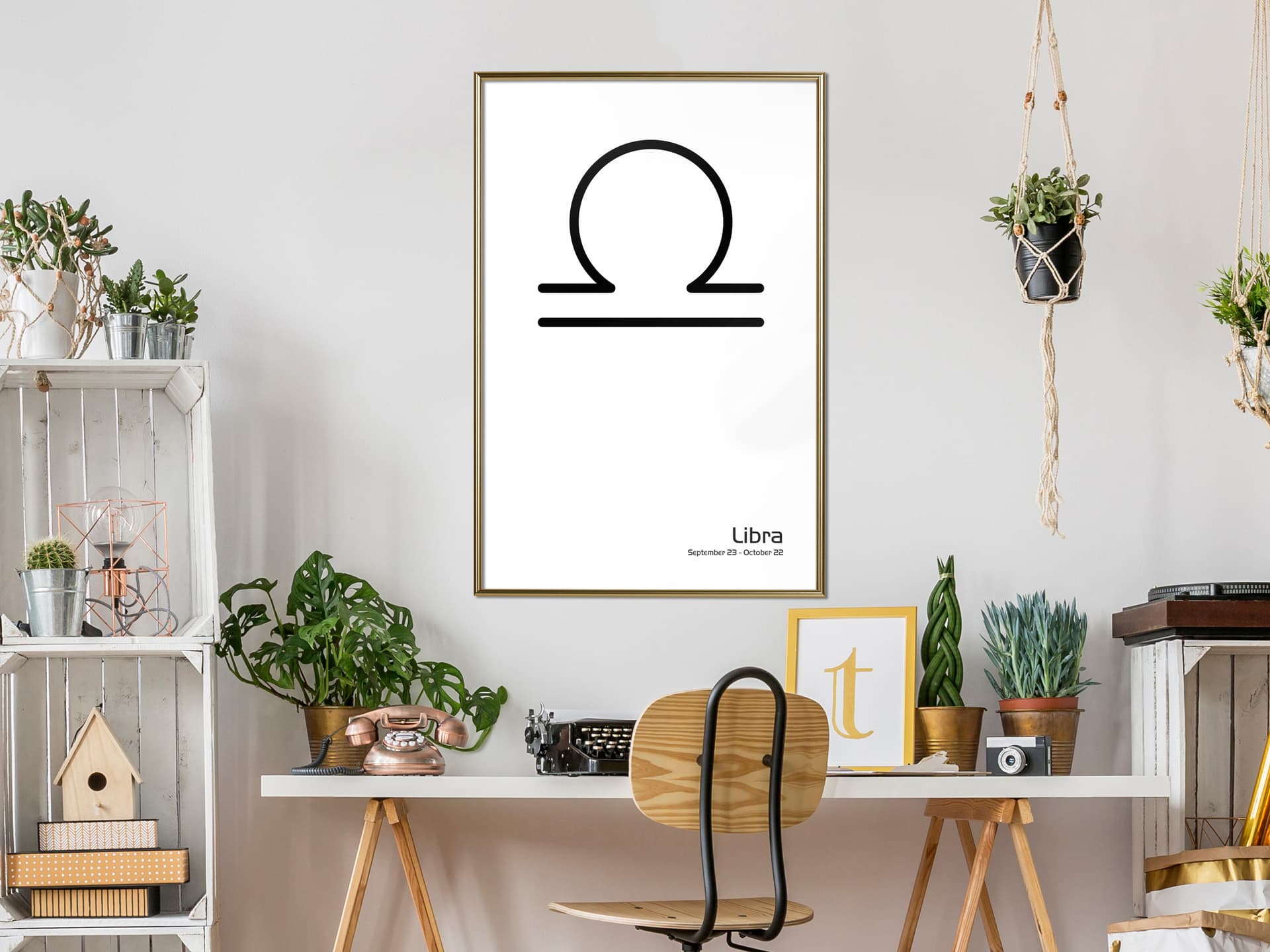 

Plakat - Zodiak: Waga II (rozmiar 30x45, wykończenie Rama złota)