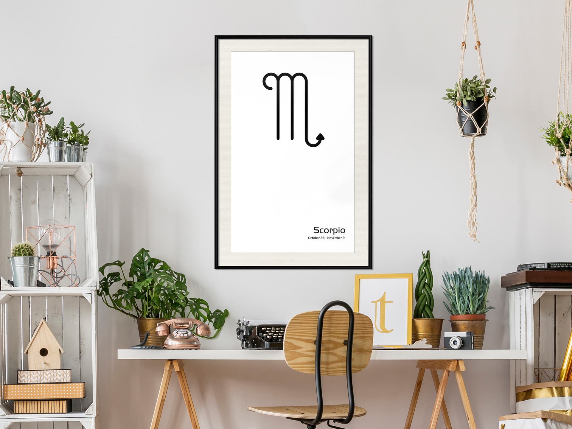 

Plakat - Zodiak: Skorpion II (rozmiar 30x45, wykończenie Rama czarna z passe-partout)