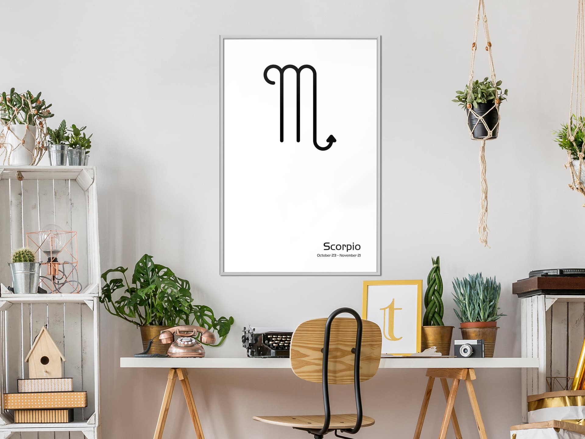 

Plakat - Zodiak: Skorpion II (rozmiar 20x30, wykończenie Rama biała)
