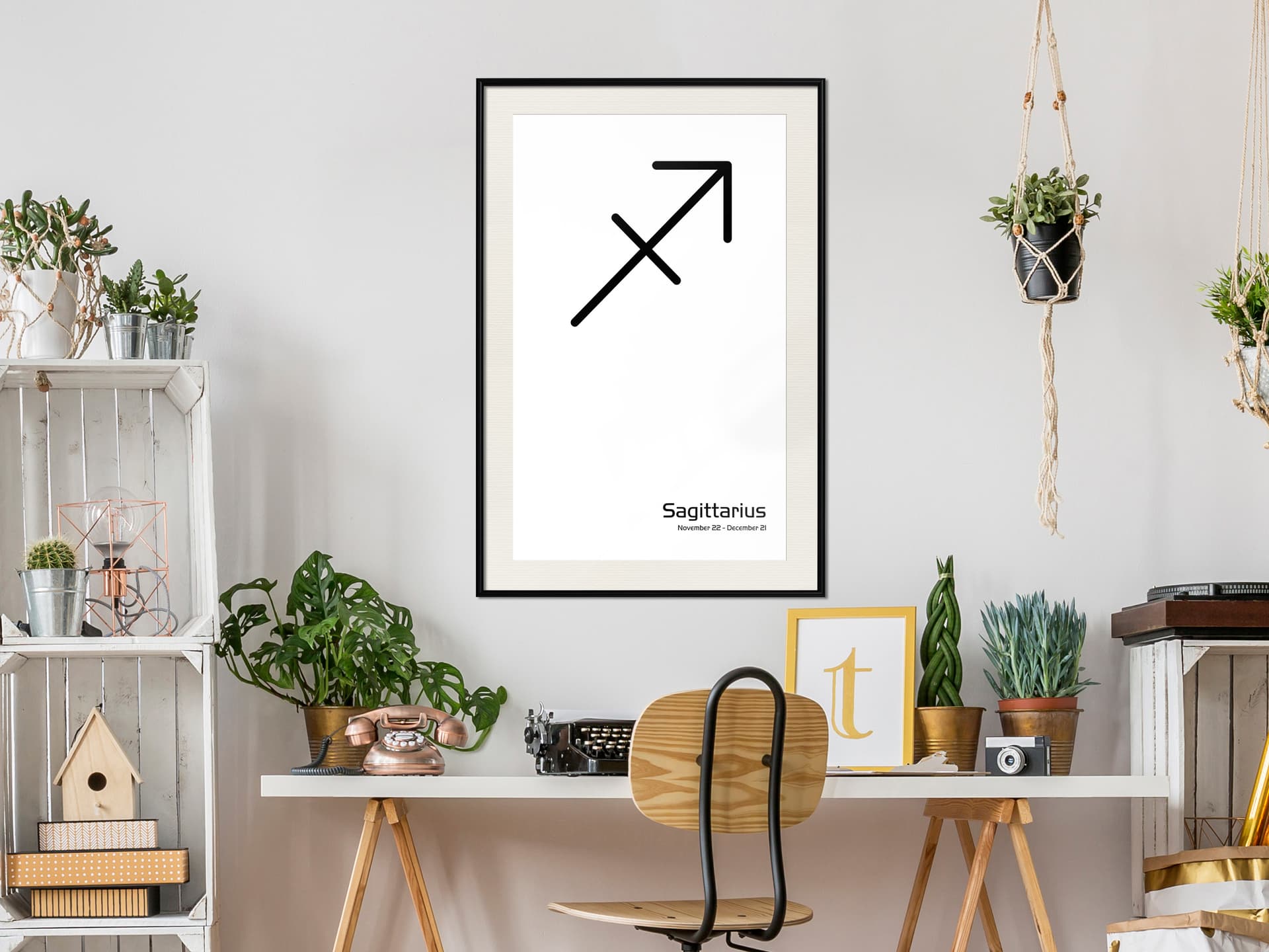 

Plakat - Zodiak: Strzelec II (rozmiar 40x60, wykończenie Rama czarna z passe-partout)