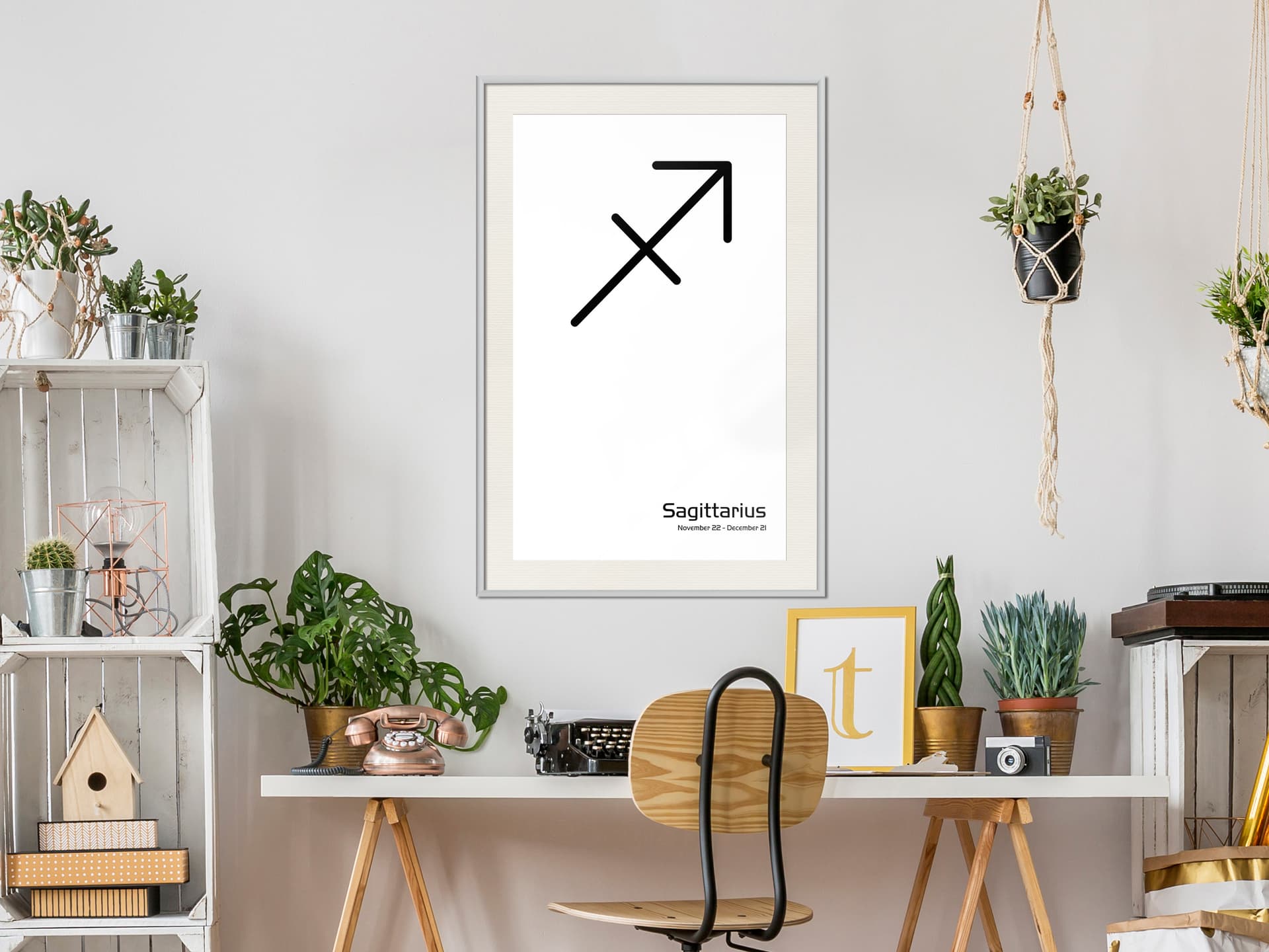 

Plakat - Zodiak: Strzelec II (rozmiar 30x45, wykończenie Rama biała z passe-partout)