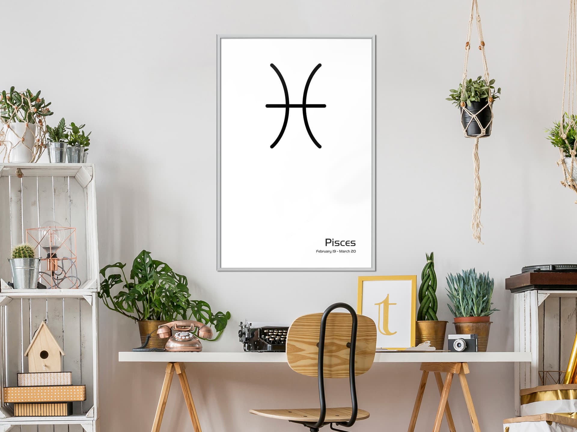 

Plakat - Zodiak: Ryby II (rozmiar 20x30, wykończenie Rama biała)