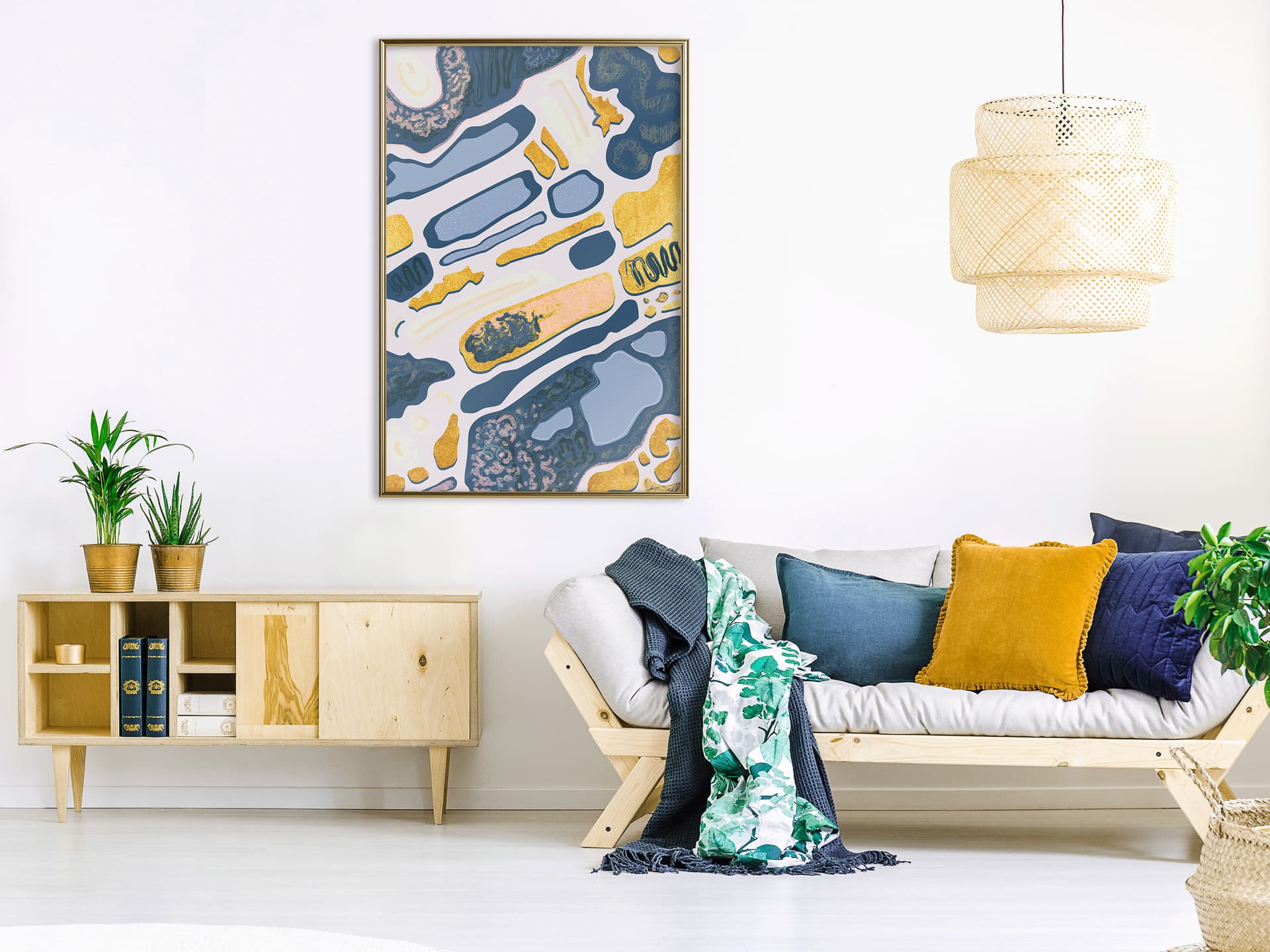 

Plakat - Pojezierze (rozmiar 20x30, wykończenie Rama złota)