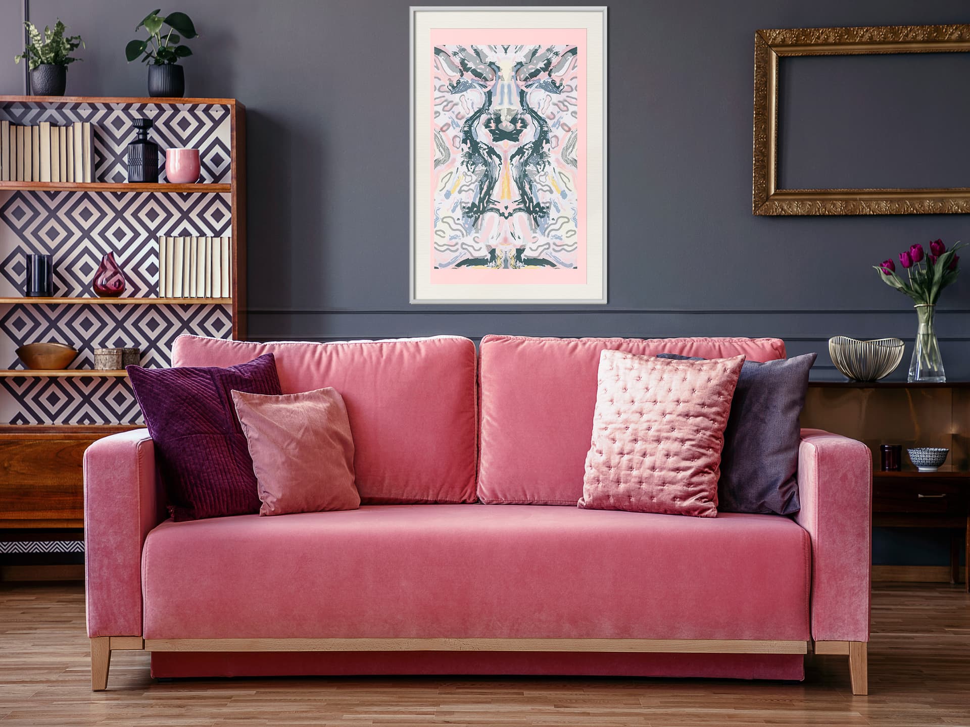 

Plakat - Lustrzane odbicie (rozmiar 40x60, wykończenie Rama biała z passe-partout)