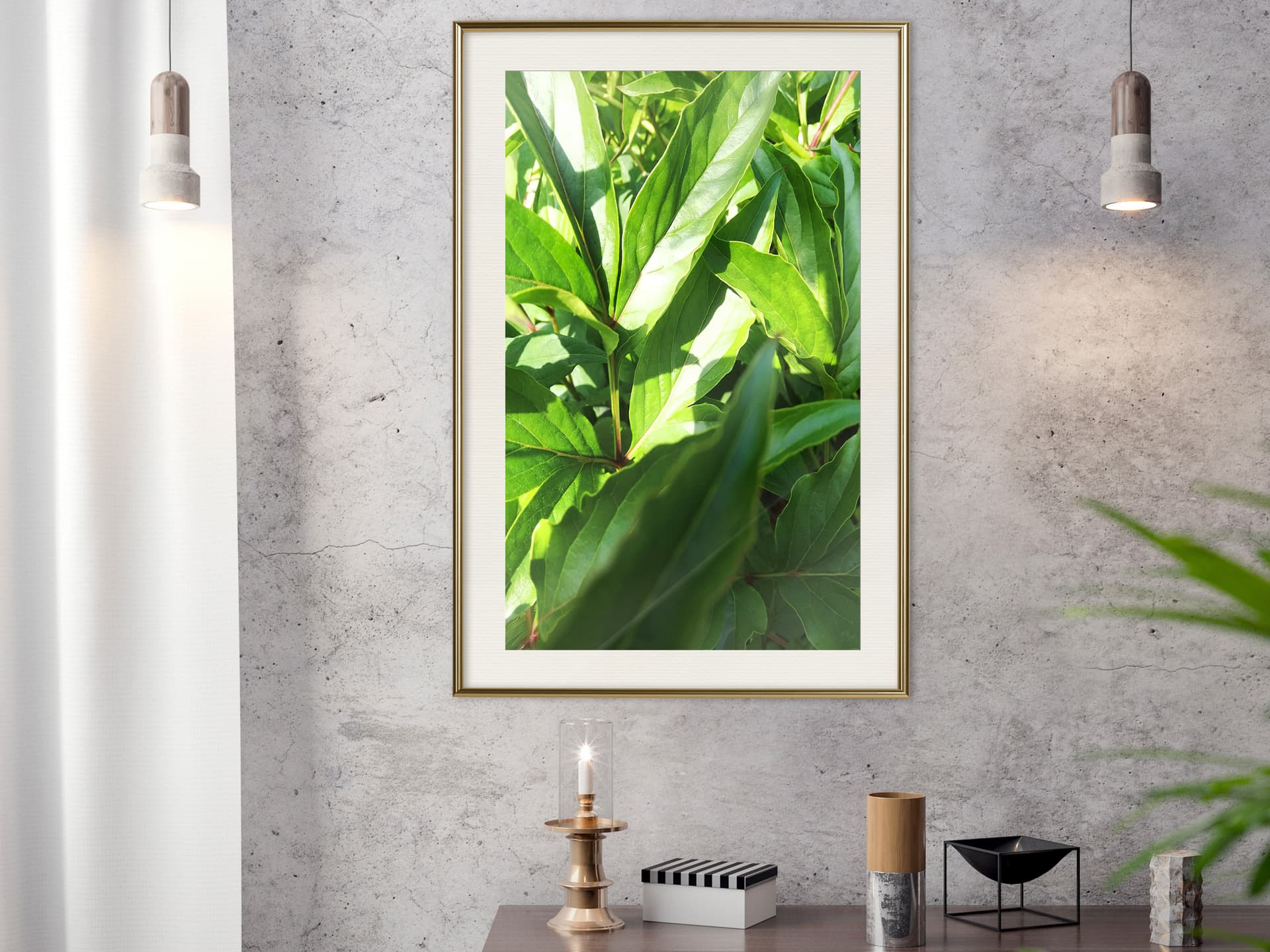 

Plakat - Gdzieś w ogródku (rozmiar 40x60, wykończenie Rama złota z passe-partout)