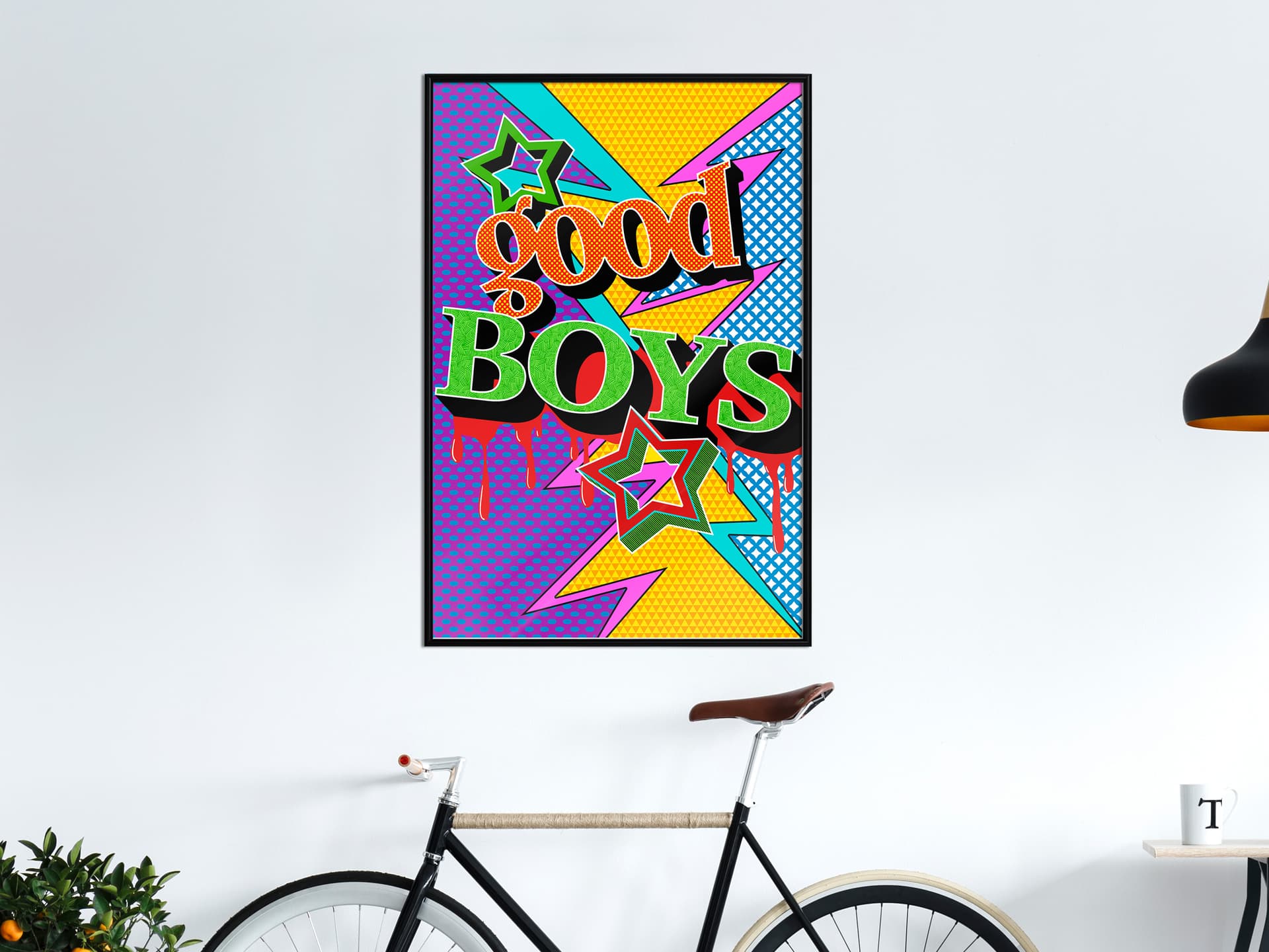 

Plakat - Grzeczni chłopcy (rozmiar 20x30, wykończenie Rama czarna)