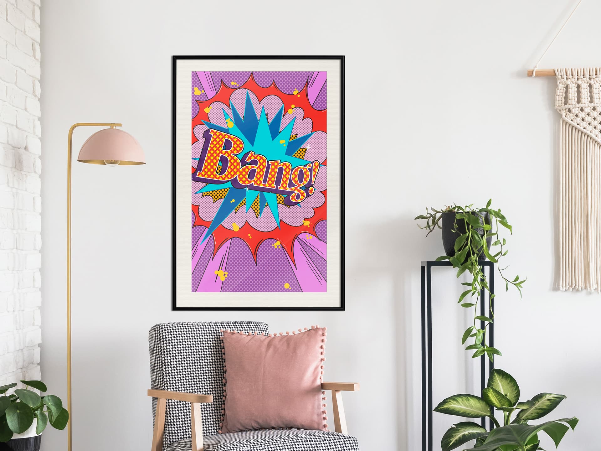 

Plakat - Bang! (rozmiar 40x60, wykończenie Rama czarna z passe-partout)