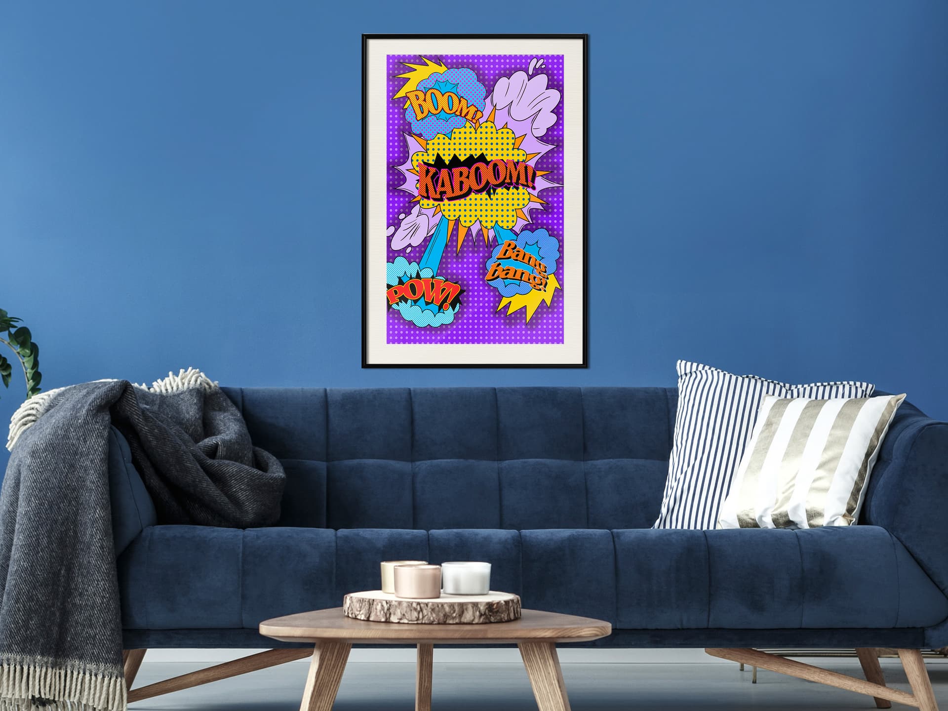 

Plakat - Kaboom! Boom! Pow! (rozmiar 20x30, wykończenie Rama czarna z passe-partout)