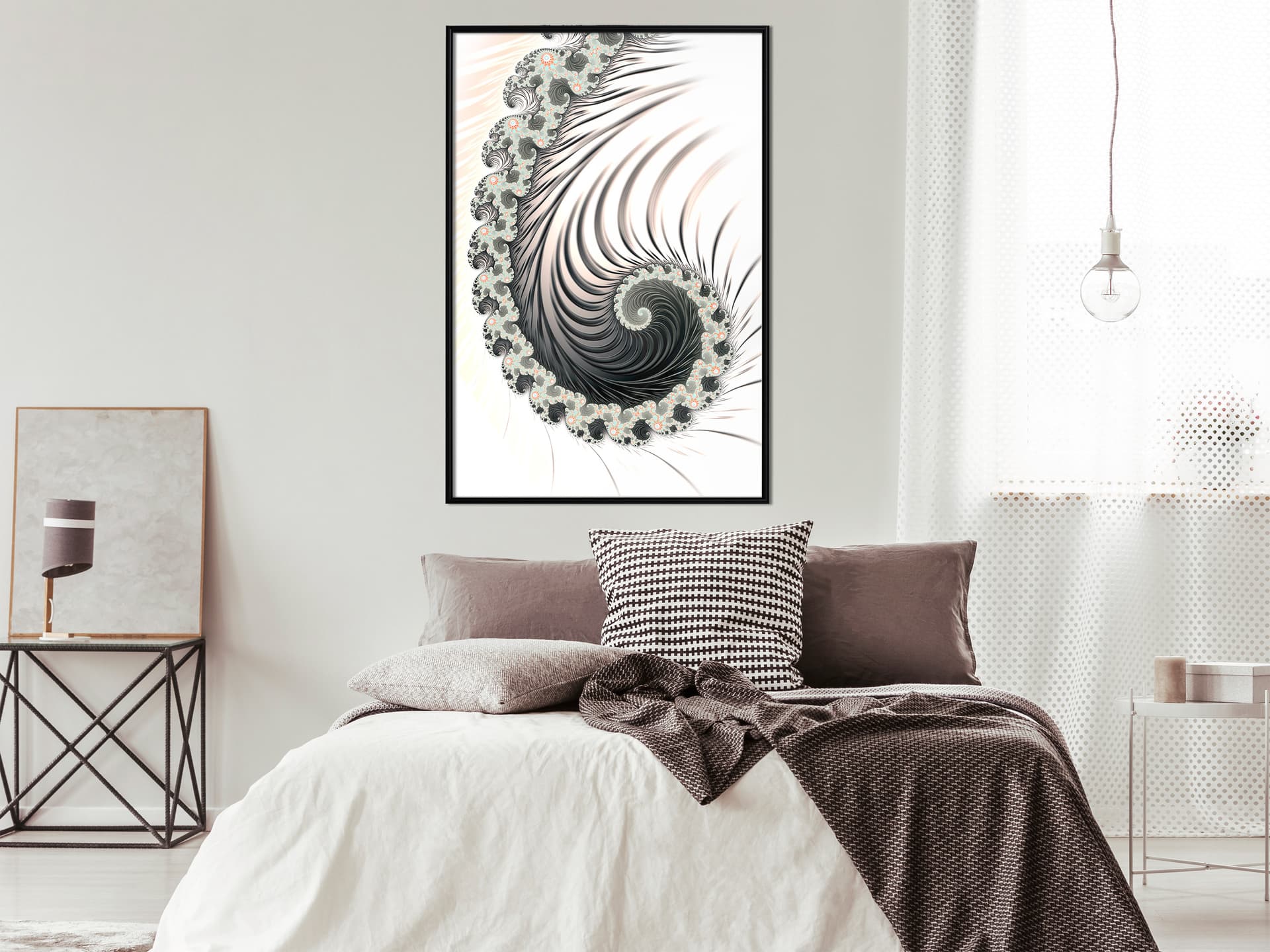 

Plakat - Fraktalna spirala (pozytyw) (rozmiar 20x30, wykończenie Rama czarna)