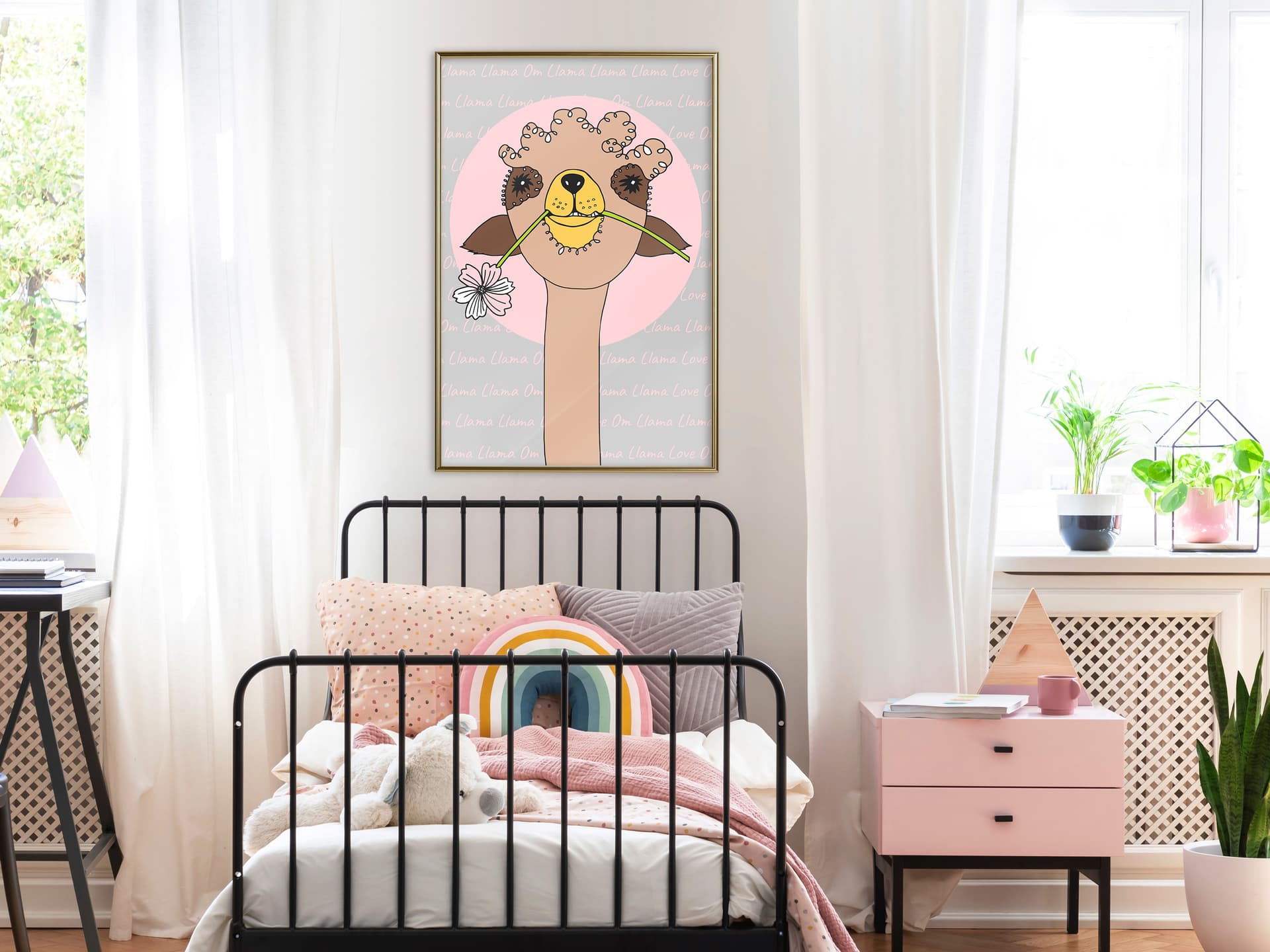 

Plakat - Urocza lama (rozmiar 20x30, wykończenie Rama złota)
