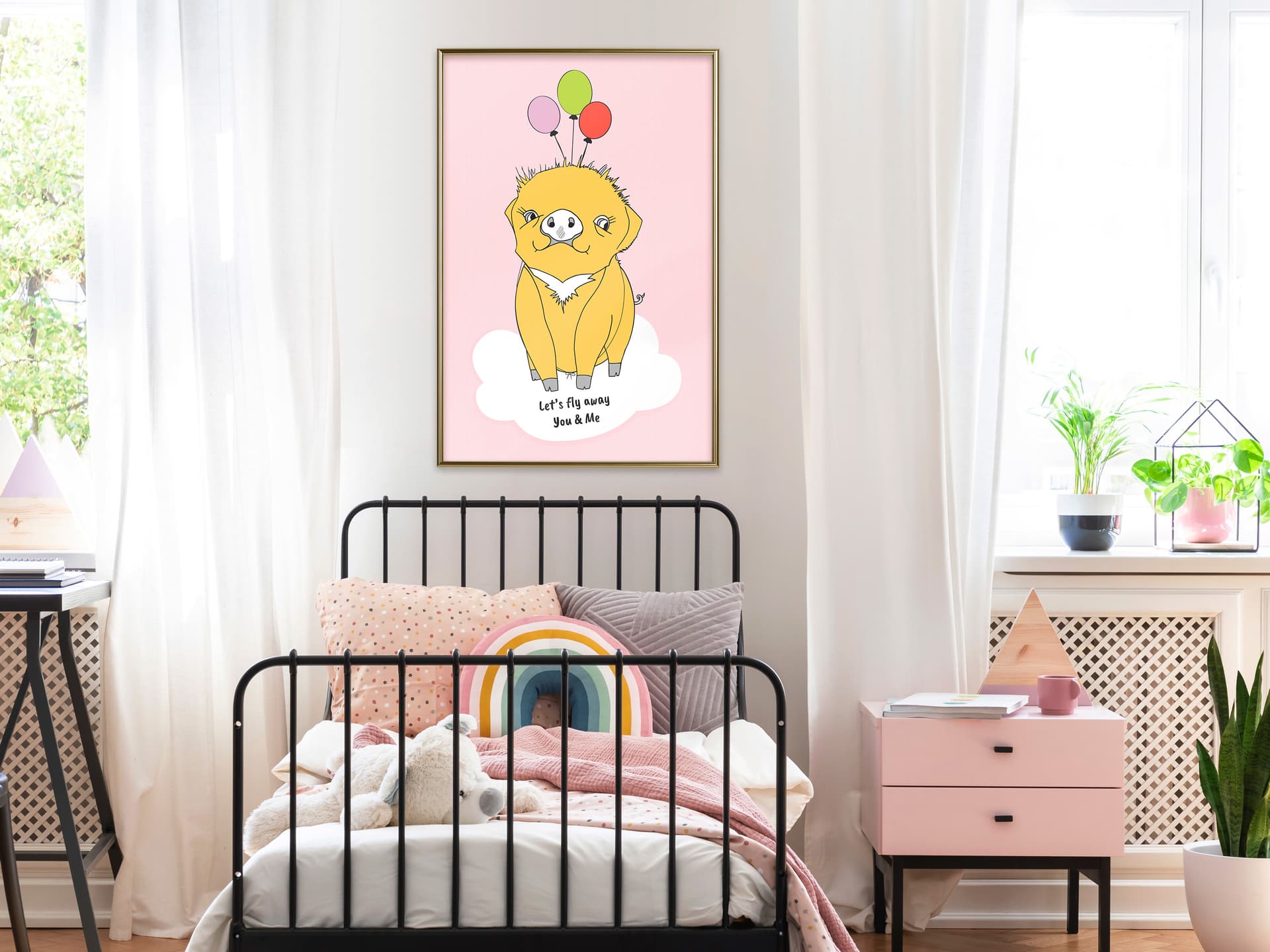 

Plakat - Urodzinowe życzenie (rozmiar 20x30, wykończenie Rama złota)