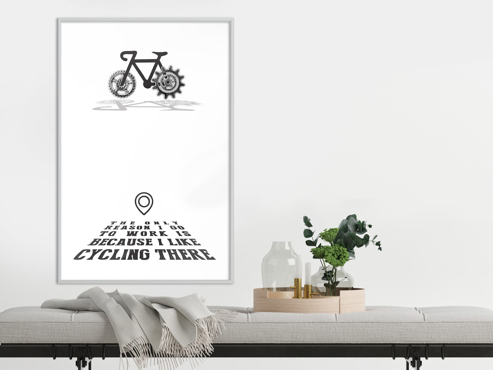 

Plakat - Dobra motywacja (rozmiar 20x30, wykończenie Rama biała)