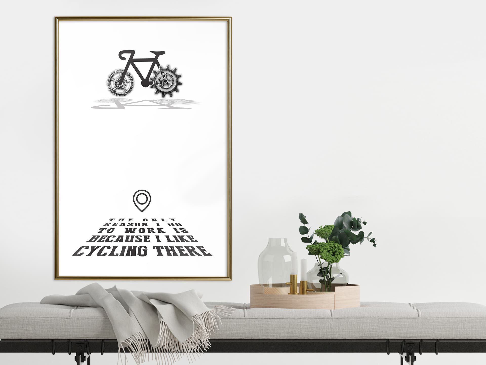 

Plakat - Dobra motywacja (rozmiar 30x45, wykończenie Rama złota)