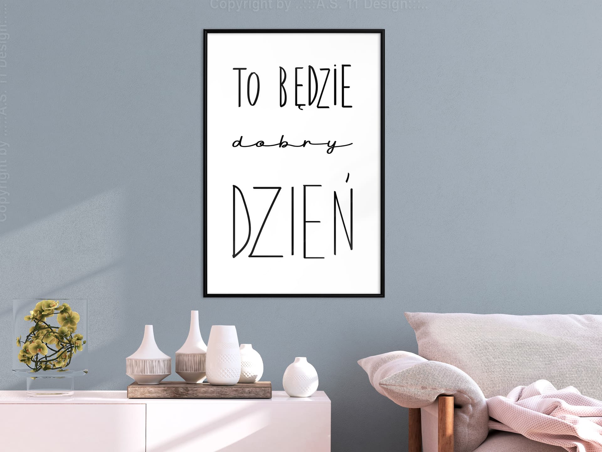 

Plakat - Dobry dzień (rozmiar 20x30, wykończenie Rama czarna)