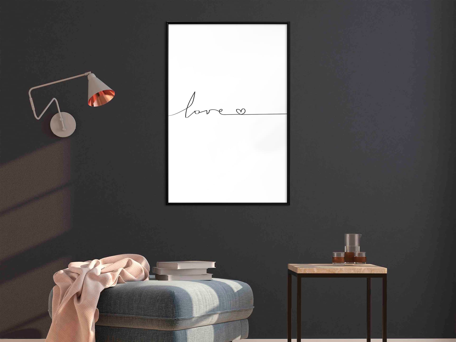 

Plakat - Miłosny puls (rozmiar 30x45, wykończenie Rama czarna)