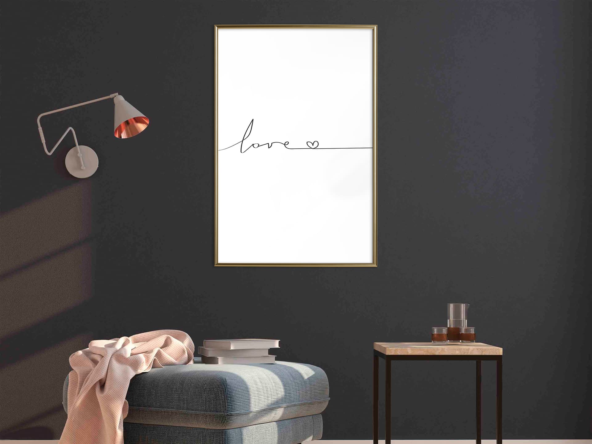 

Plakat - Miłosny puls (rozmiar 40x60, wykończenie Rama złota)