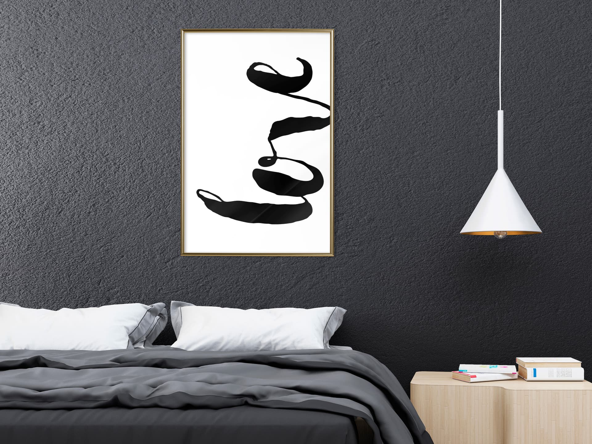 

Plakat - Miłość bokiem (rozmiar 20x30, wykończenie Rama złota)