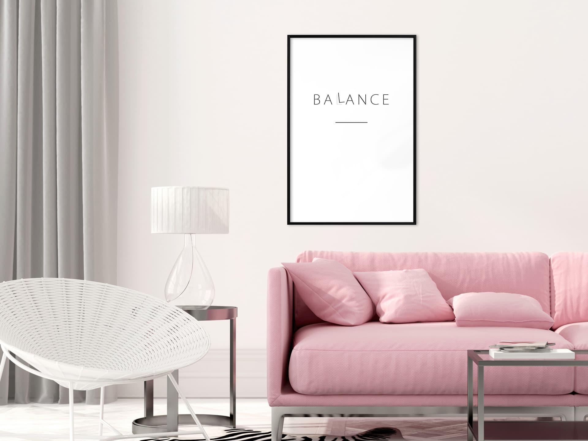 

Plakat - Szukaj równowagi (rozmiar 40x60, wykończenie Rama czarna)
