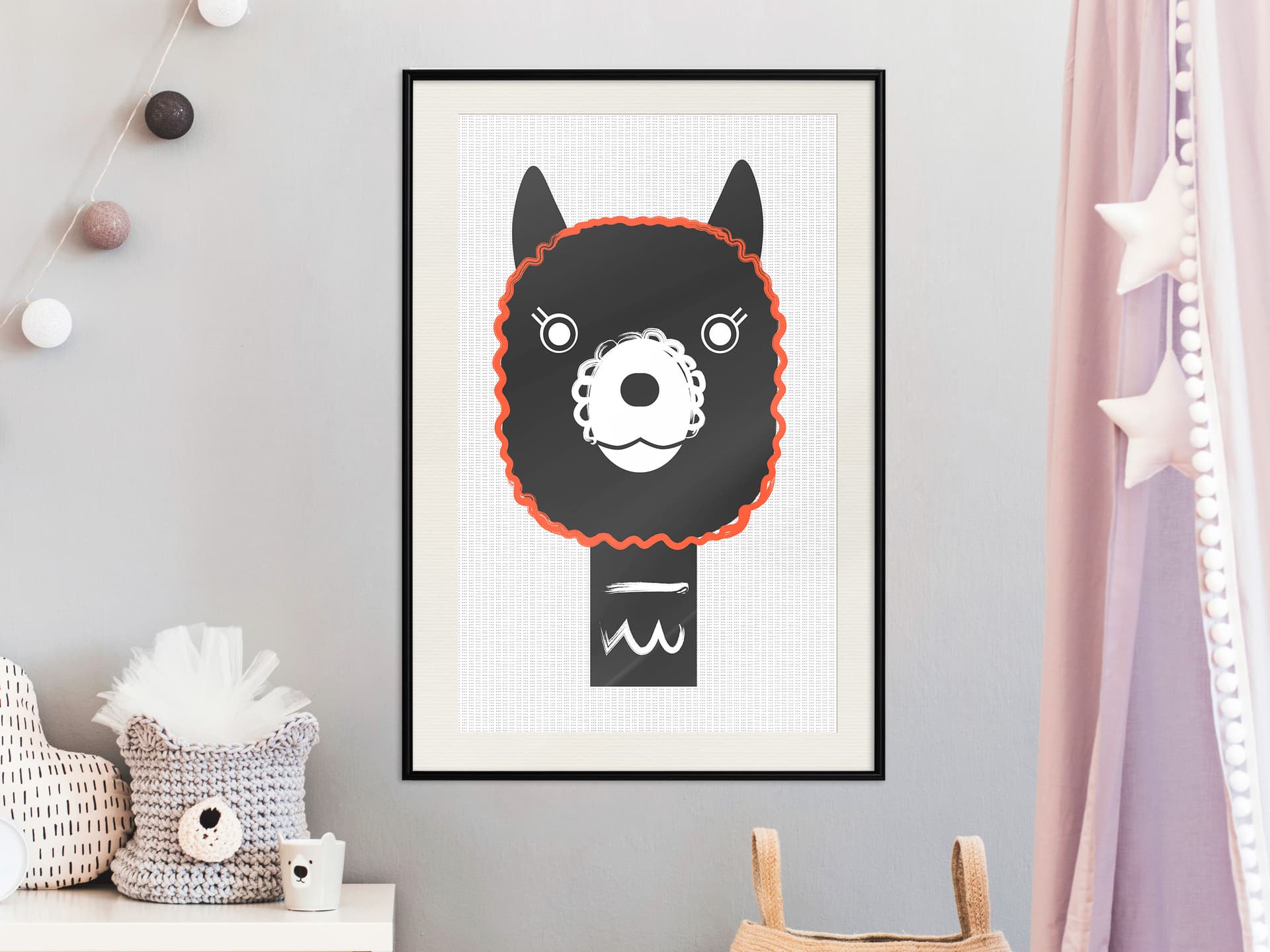 

Plakat - Uroczy uśmiech (rozmiar 20x30, wykończenie Rama czarna z passe-partout)