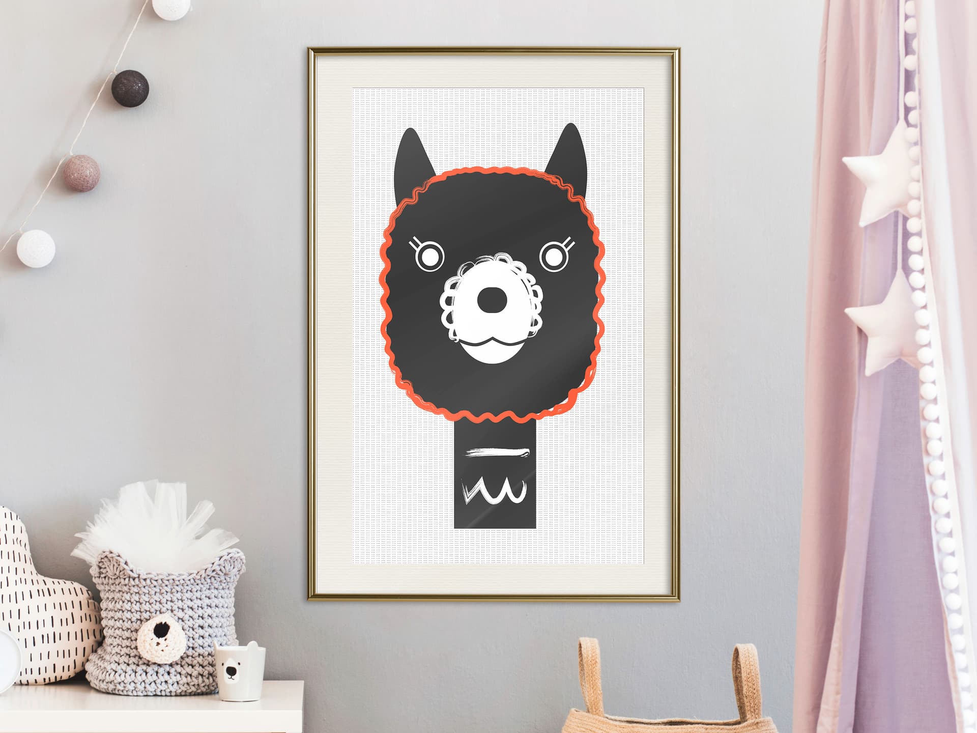 

Plakat - Uroczy uśmiech (rozmiar 30x45, wykończenie Rama złota z passe-partout)