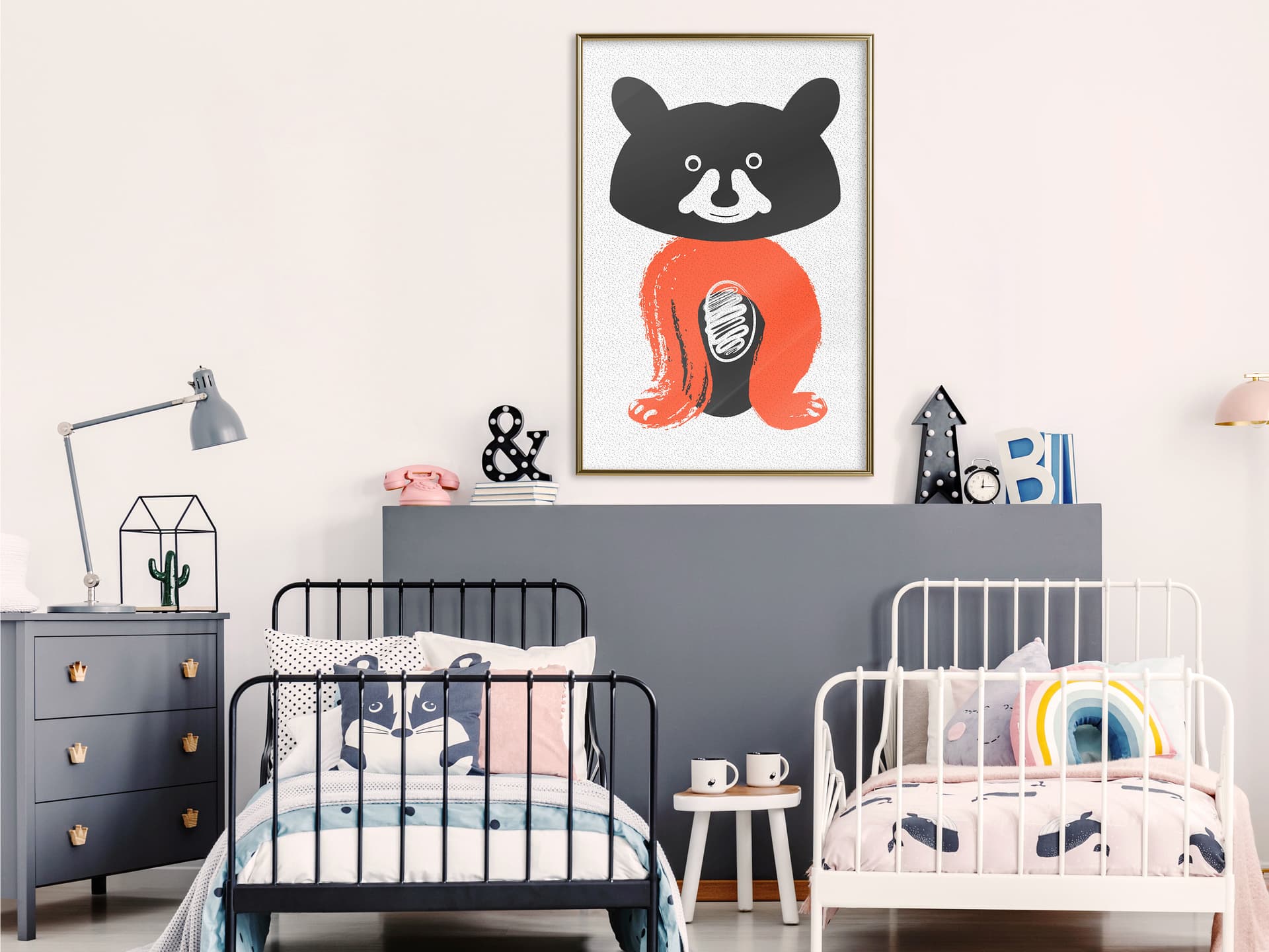 

Plakat - Mały niedźwiadek (rozmiar 20x30, wykończenie Rama złota)