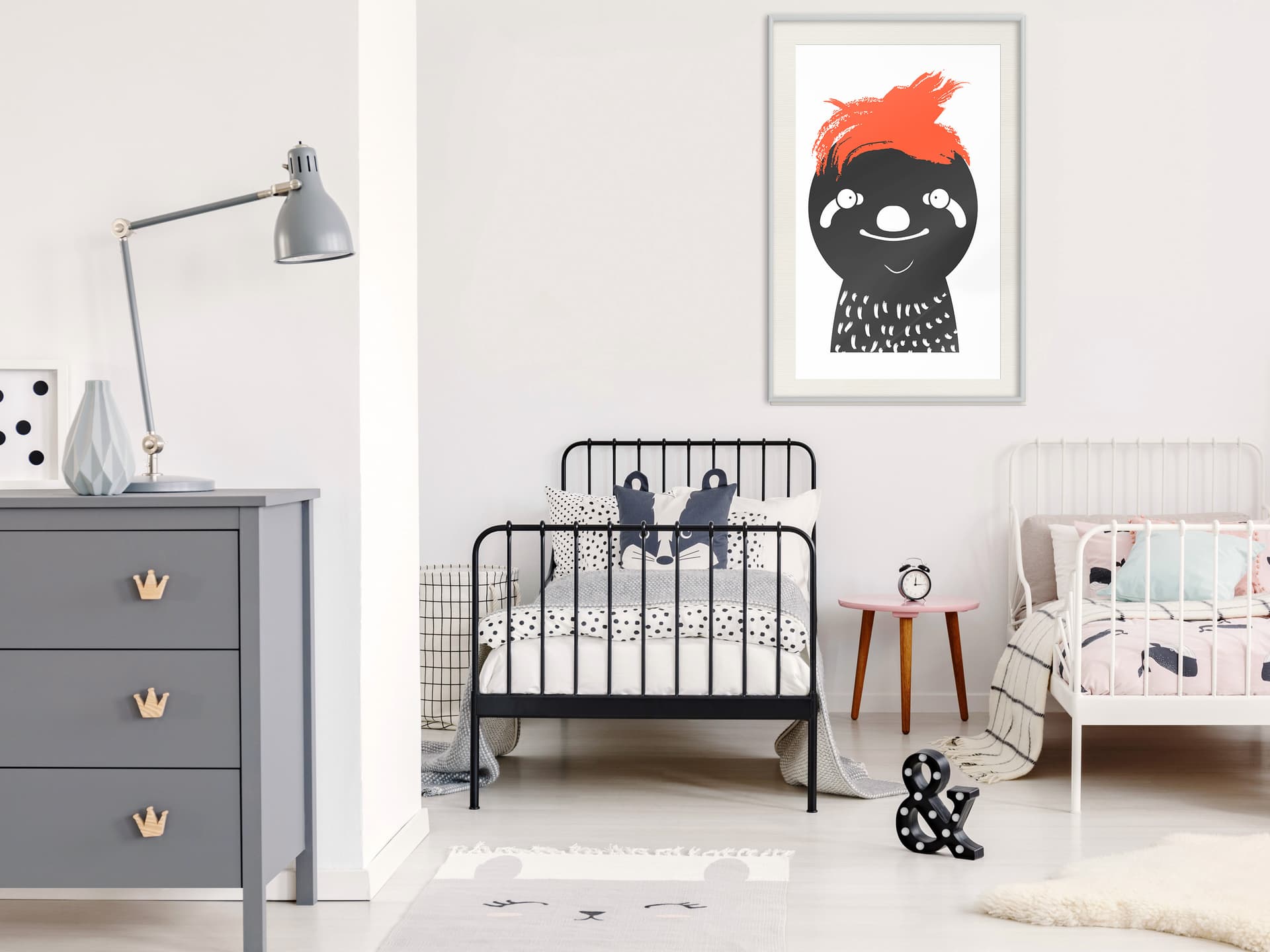 

Plakat - Z uśmiechem przez życie (rozmiar 20x30, wykończenie Rama biała z passe-partout)