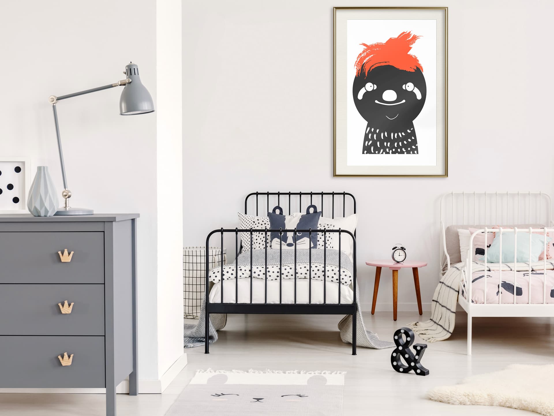 

Plakat - Z uśmiechem przez życie (rozmiar 40x60, wykończenie Rama złota z passe-partout)