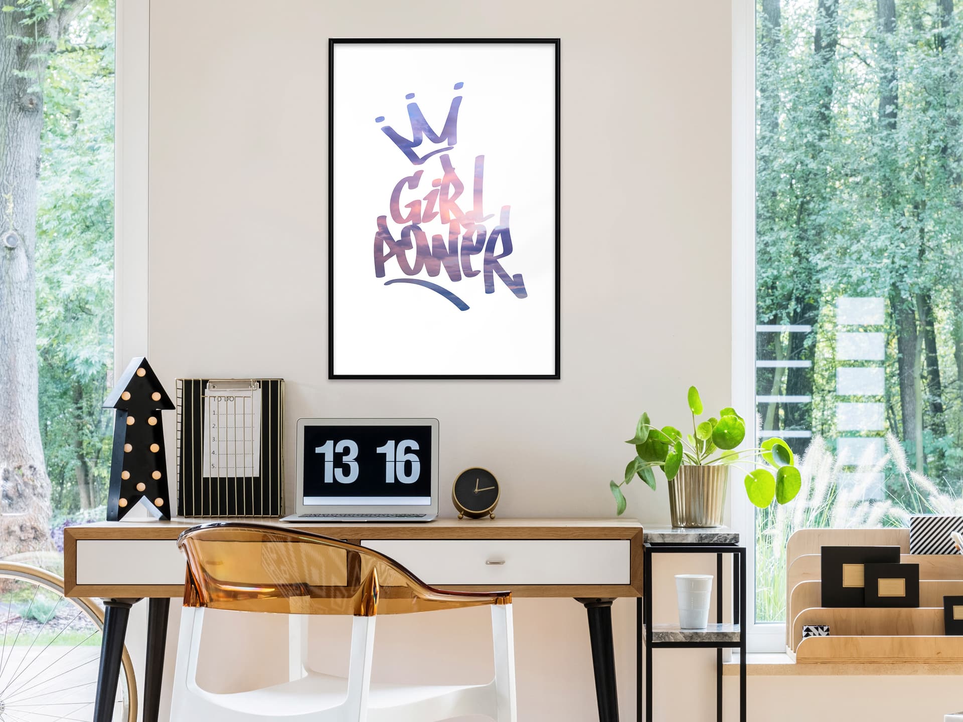 

Plakat - Dziewczęca siła (rozmiar 20x30, wykończenie Rama czarna)