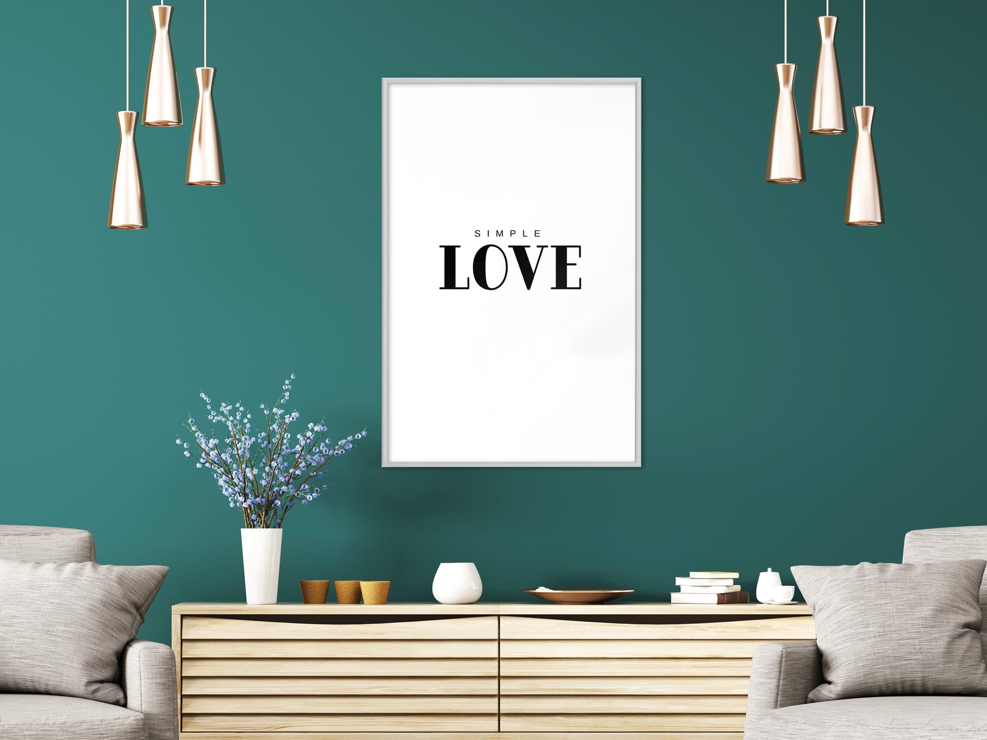 

Plakat - Prosta miłość (rozmiar 20x30, wykończenie Rama biała)
