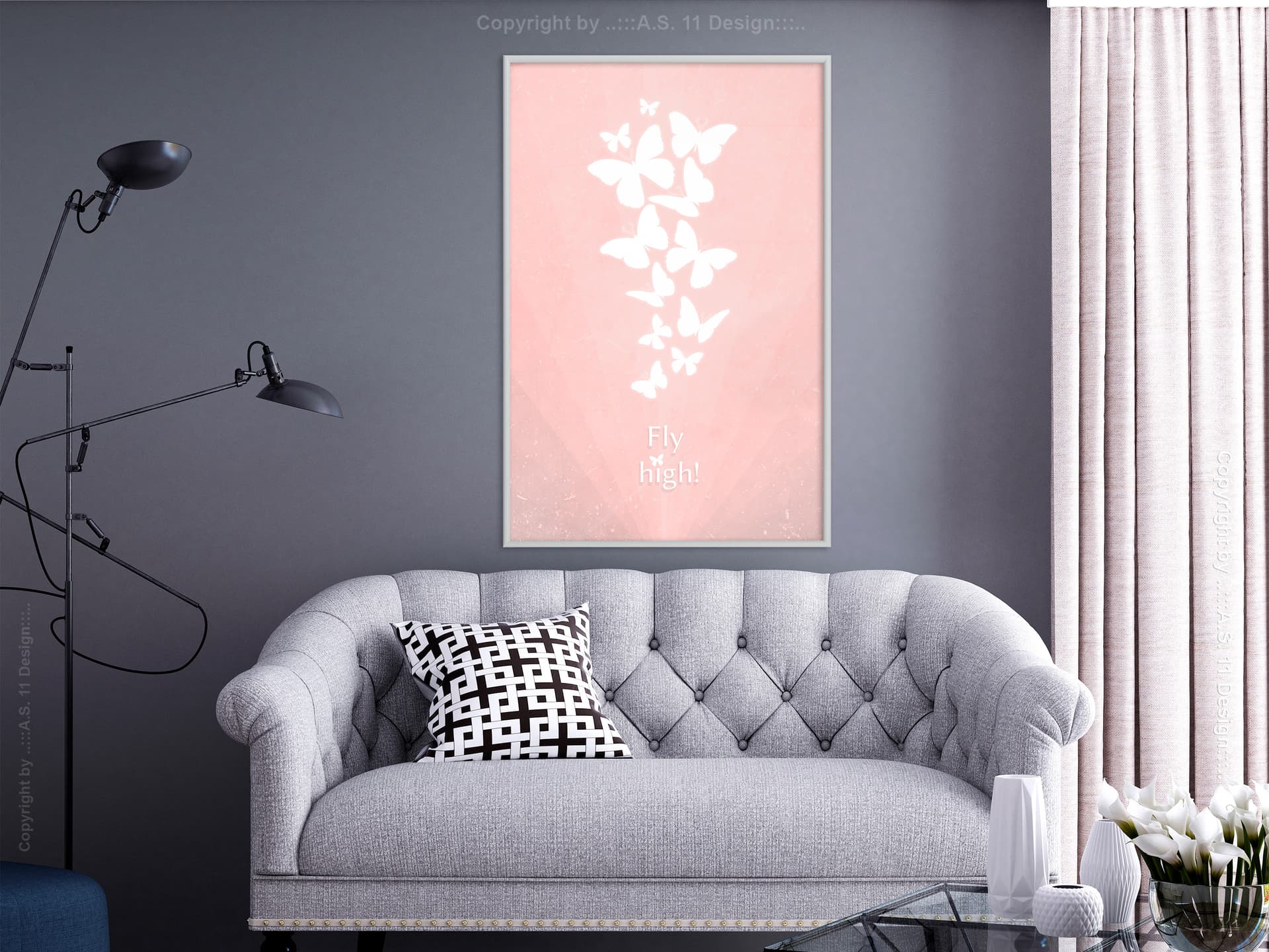 

Plakat - Motyli Sen (rozmiar 30x45, wykończenie Rama biała)