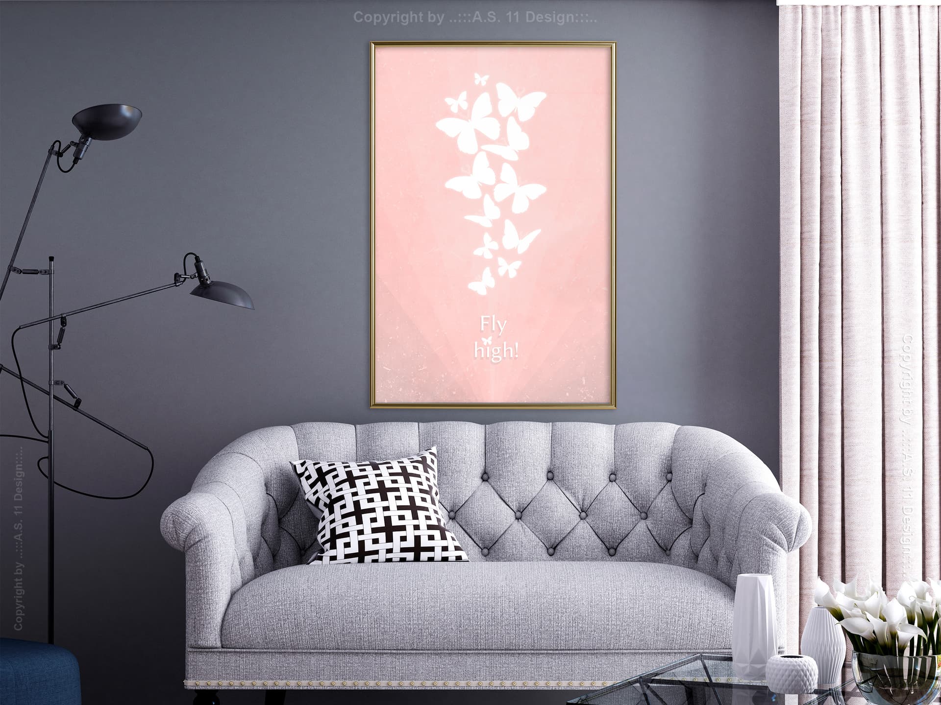 

Plakat - Motyli Sen (rozmiar 40x60, wykończenie Rama złota)