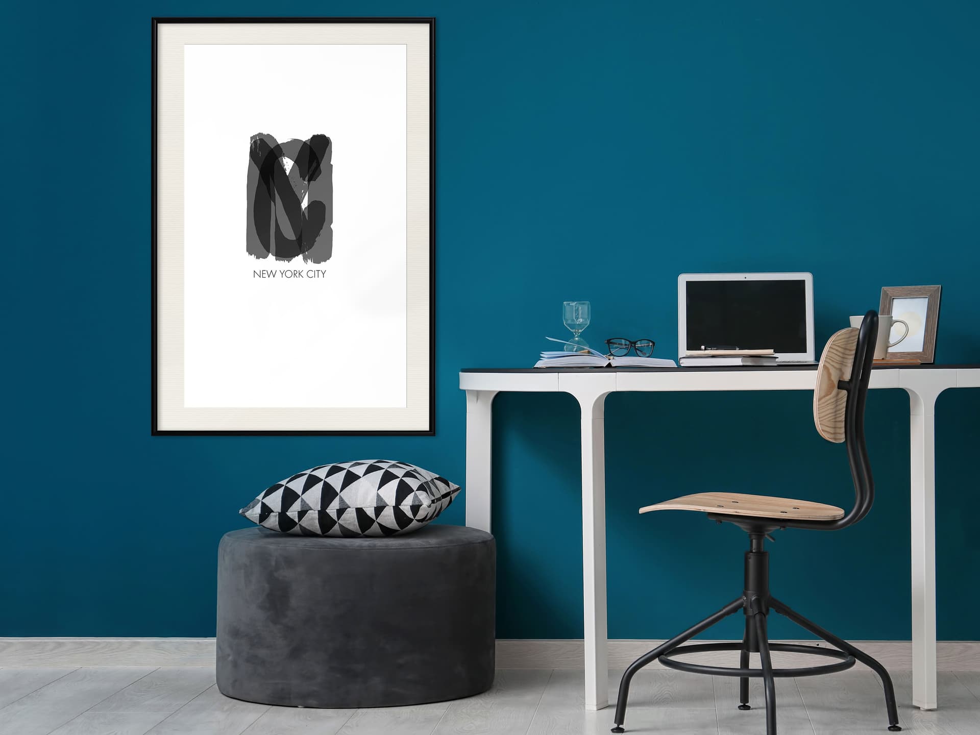 

Plakat - NYC (rozmiar 40x60, wykończenie Rama czarna z passe-partout)