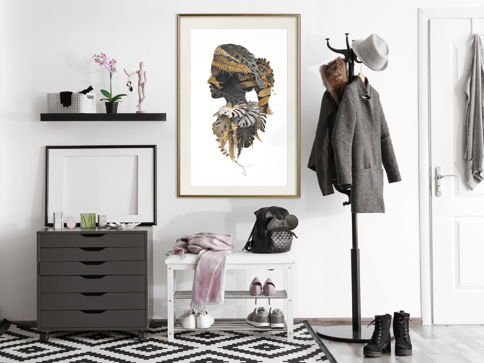 

Plakat - Leśna wiedźma (rozmiar 20x30, wykończenie Rama złota z passe-partout)