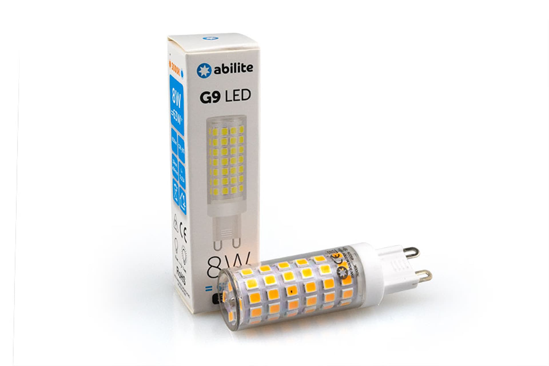

ŻARÓWKA LED ABILITE SZTYFT B.CIEPŁA G9 8W 230V 850LM