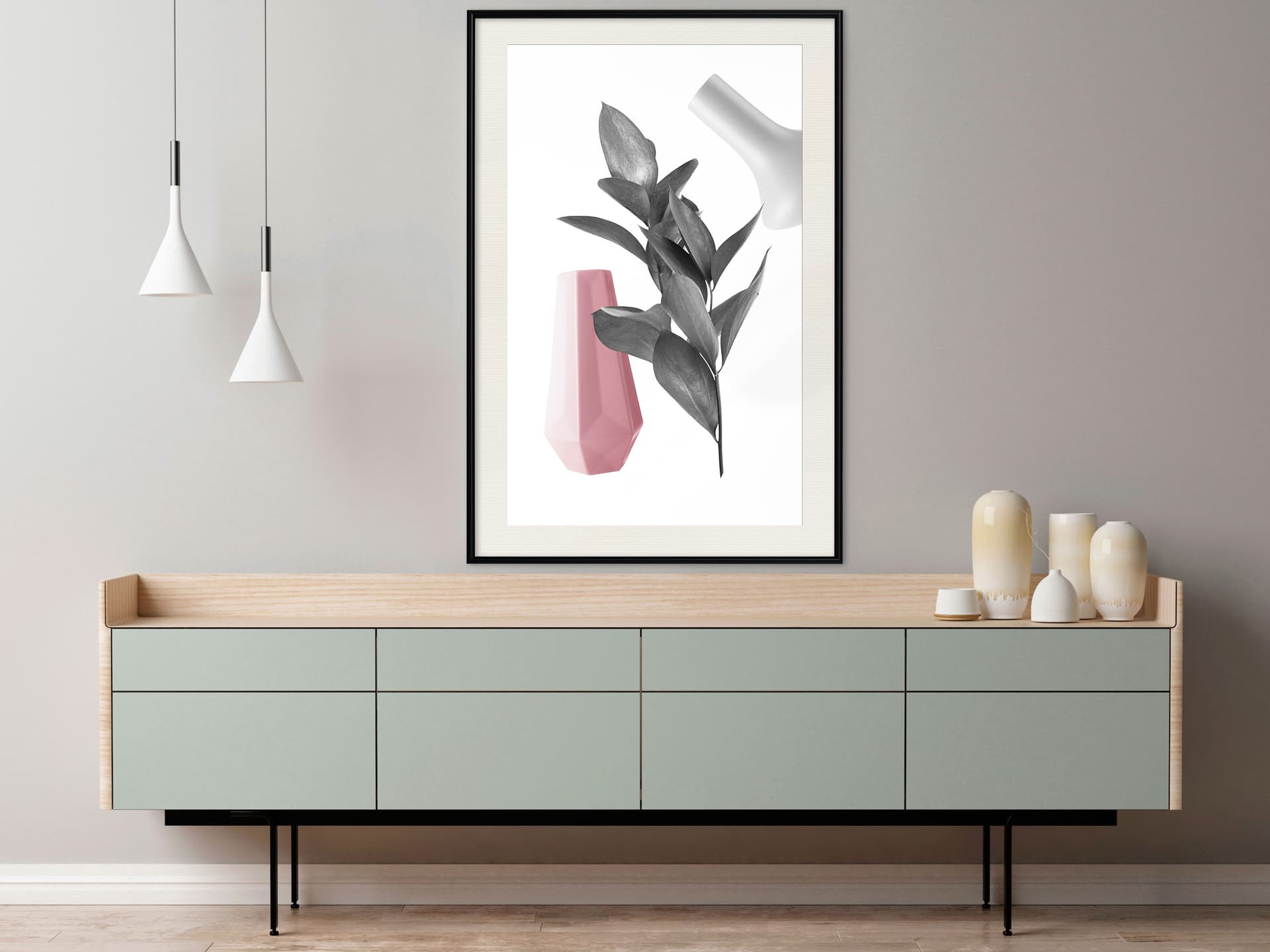 

Plakat - Roślinna alchemia I (rozmiar 20x30, wykończenie Rama czarna z passe-partout)
