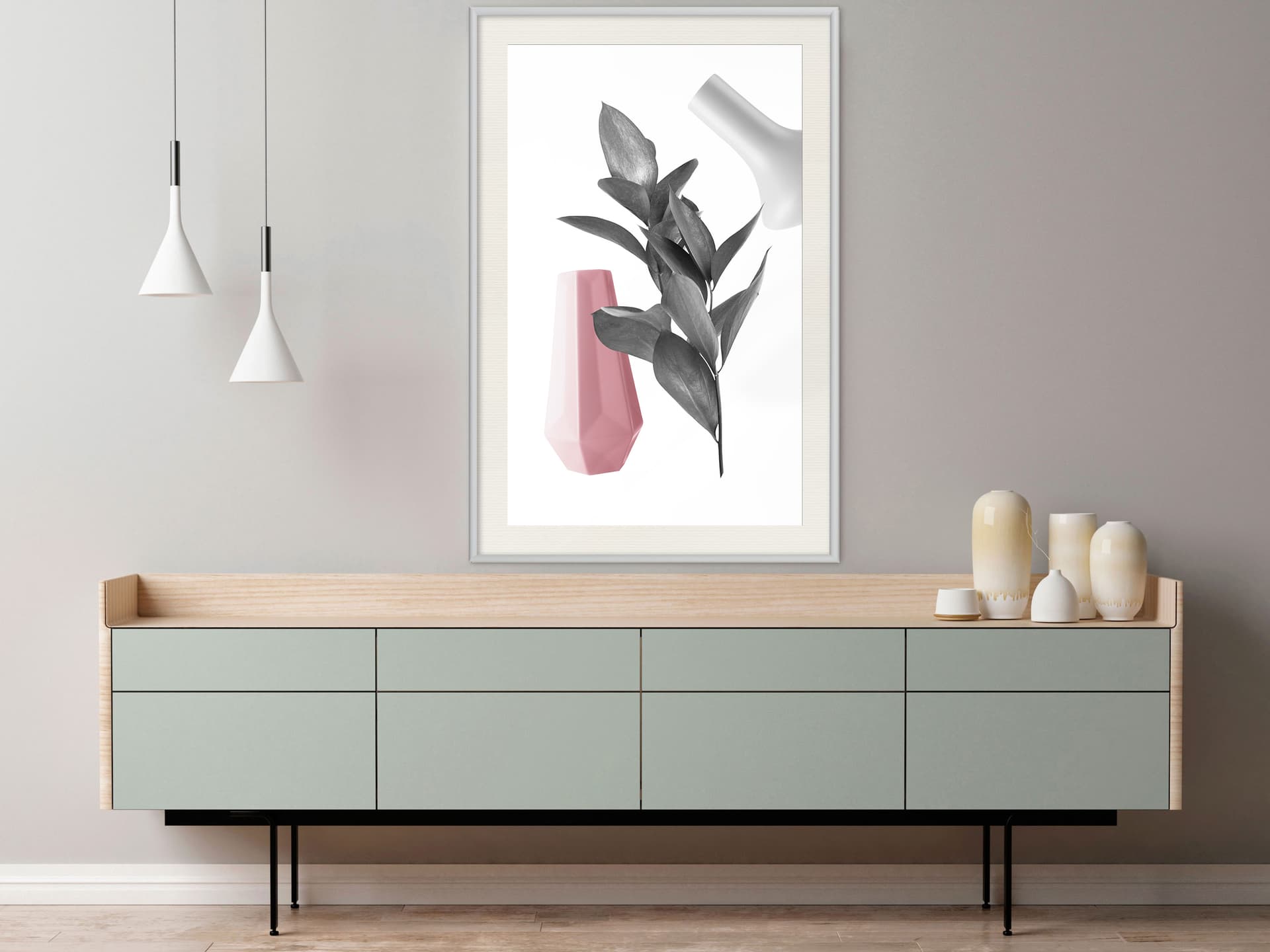 

Plakat - Roślinna alchemia I (rozmiar 20x30, wykończenie Rama biała z passe-partout)