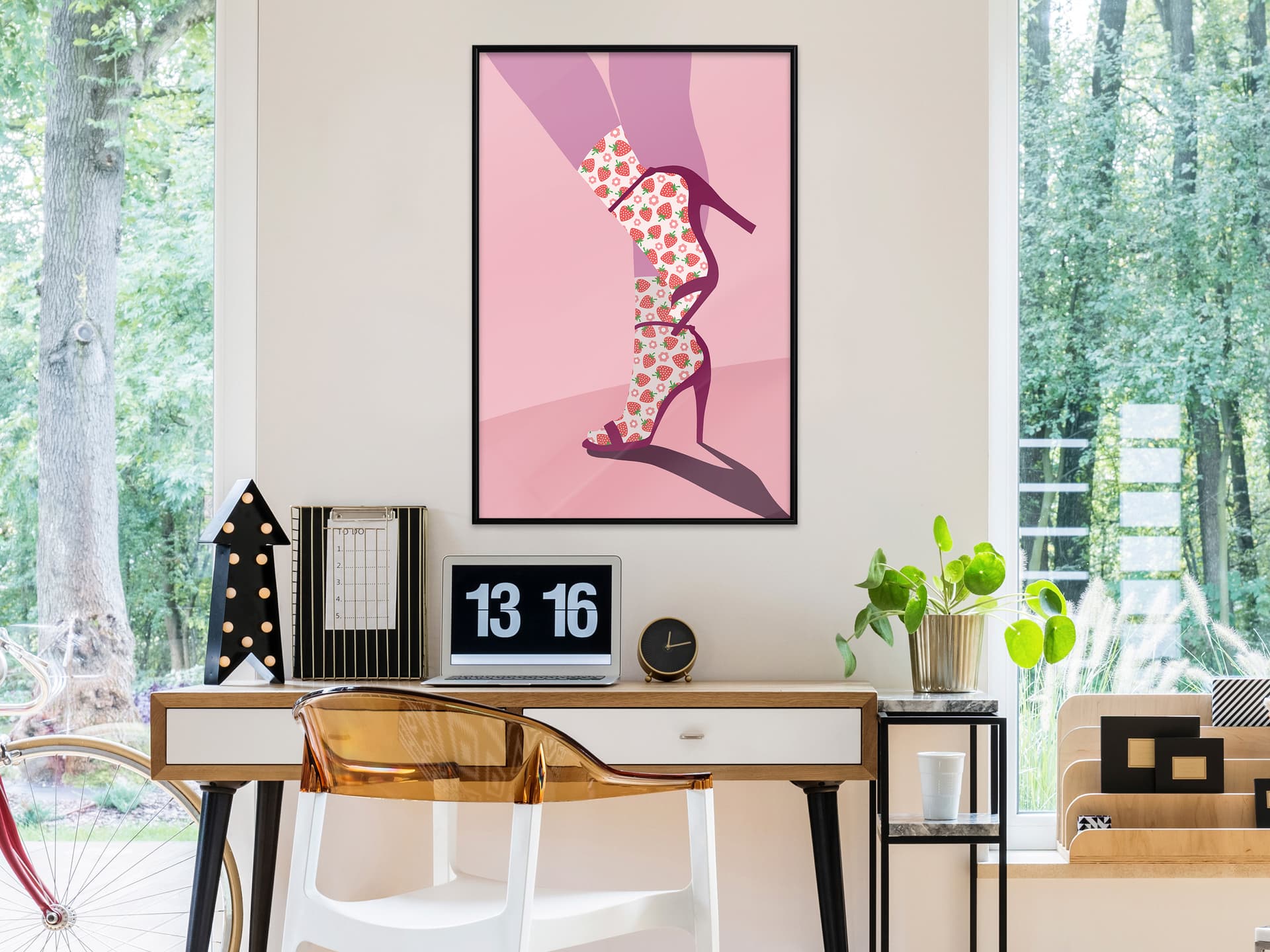 

Plakat - Skarpetki w owoce (rozmiar 30x45, wykończenie Rama czarna)