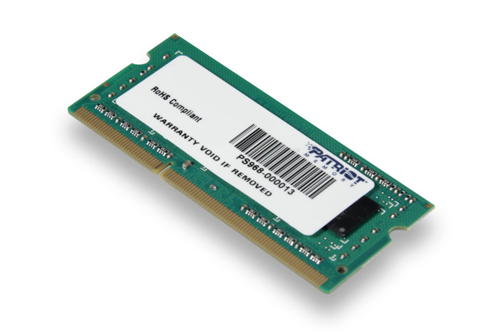

Pamięć Patriot Memory Signature PSD34G160081S (DDR3 SO-DIMM; 1 x 4 GB; 1600 MHz; CL11)