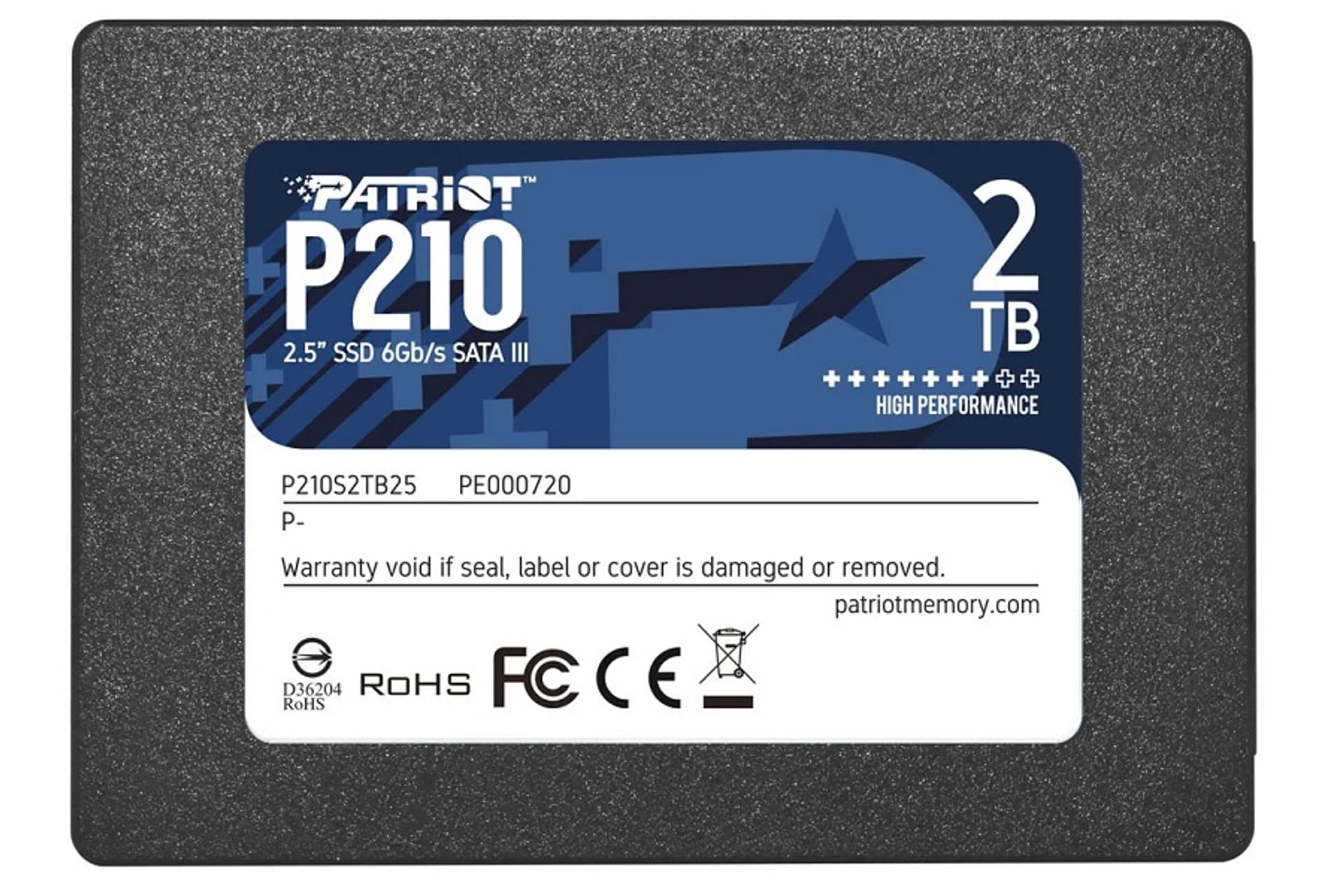 

SSD Patriot P210 2TB SATA3 2.5