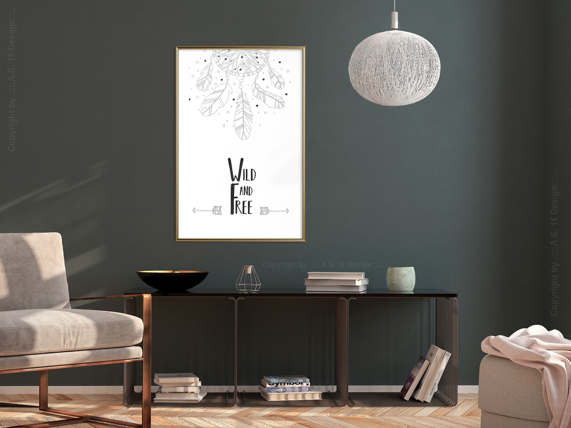 

Plakat - Wolny duch (rozmiar 40x60, wykończenie Rama złota)