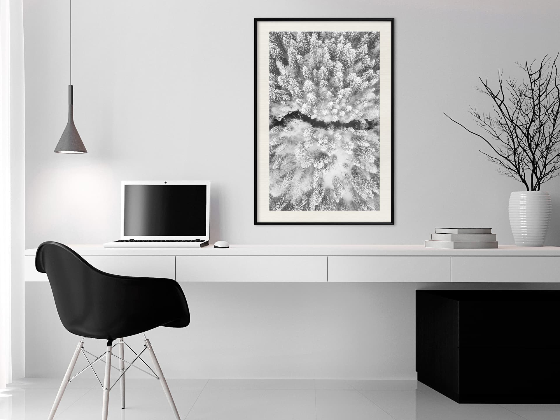 

Plakat - Kraina mrozu (rozmiar 20x30, wykończenie Rama czarna z passe-partout)