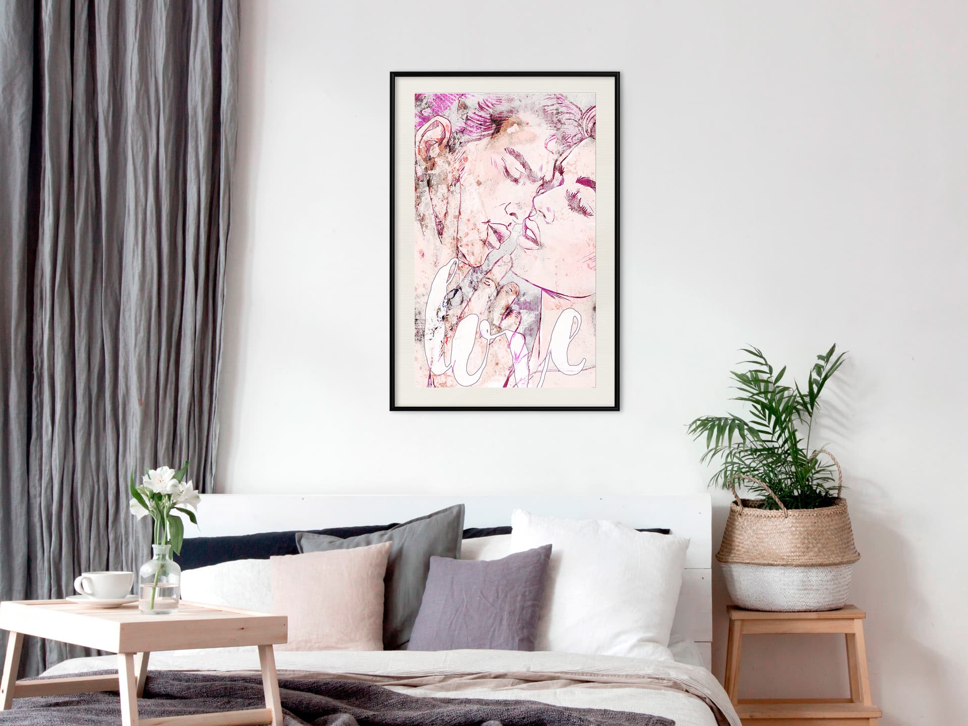 

Plakat - Kolorowe zauroczenie (rozmiar 20x30, wykończenie Rama czarna z passe-partout)