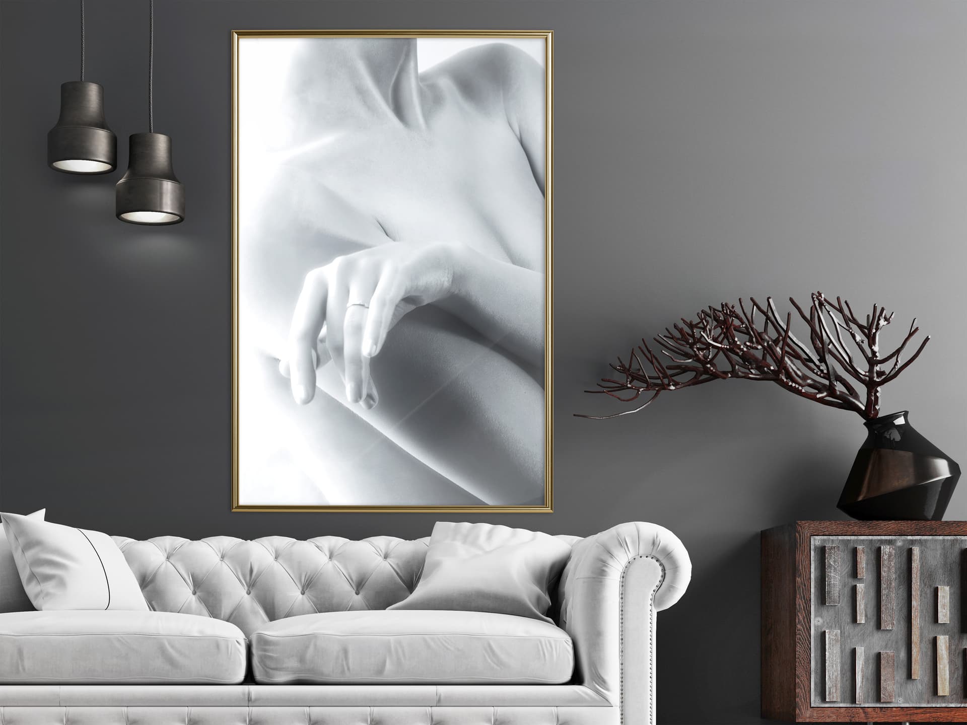 

Plakat - Naturalna zmysłowość (rozmiar 40x60, wykończenie Rama złota)