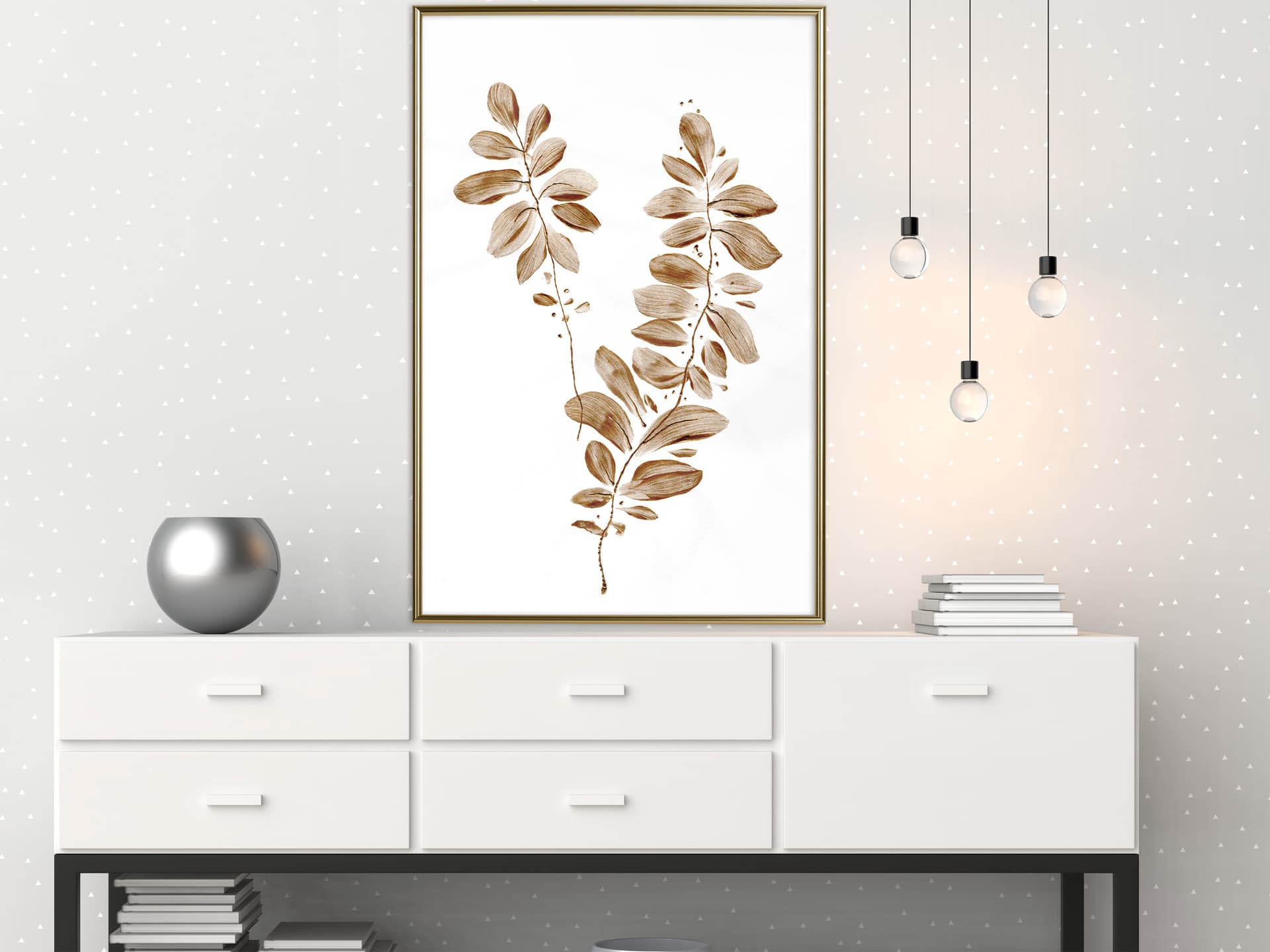 

Plakat - Botaniczna akwarela (rozmiar 20x30, wykończenie Rama złota)