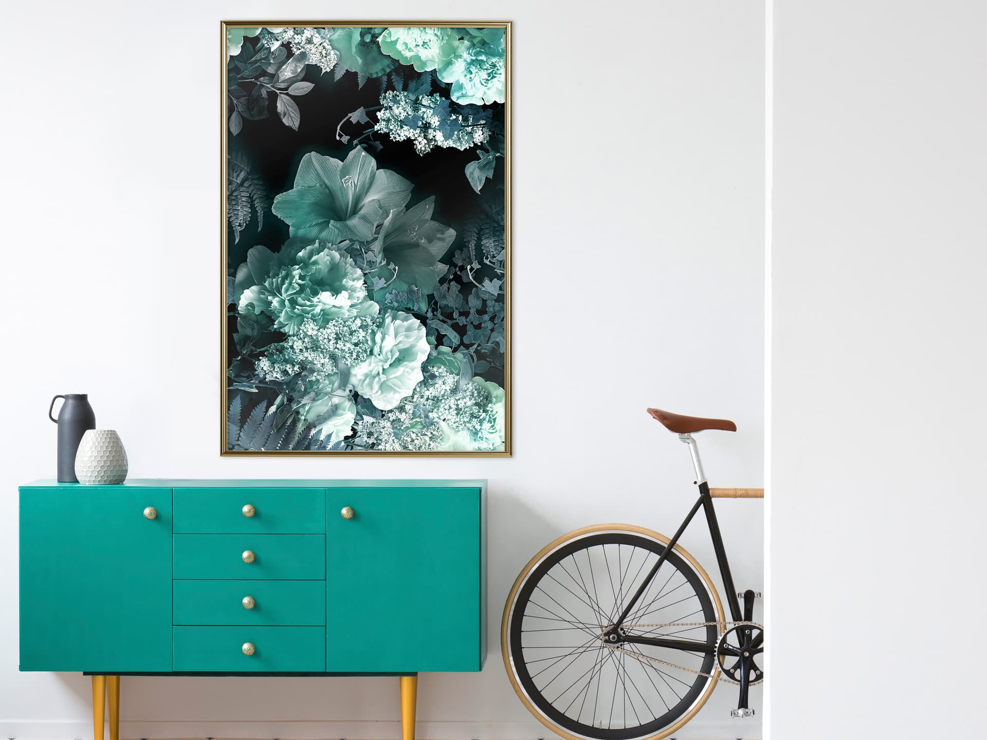 

Plakat - Mroźny bukiet (rozmiar 20x30, wykończenie Rama złota)