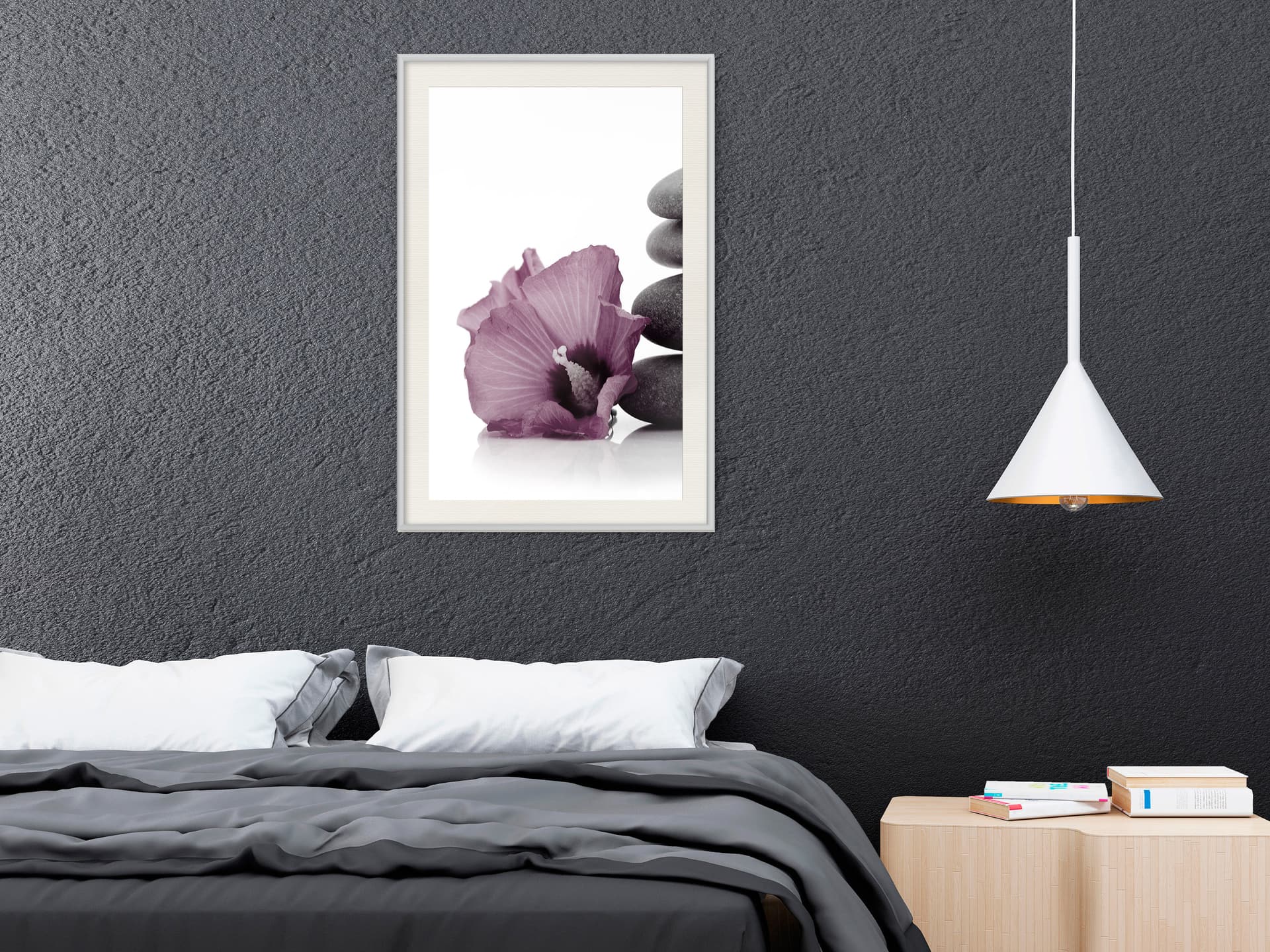 

Plakat - Fioletowa harmonia (rozmiar 30x45, wykończenie Rama biała z passe-partout)