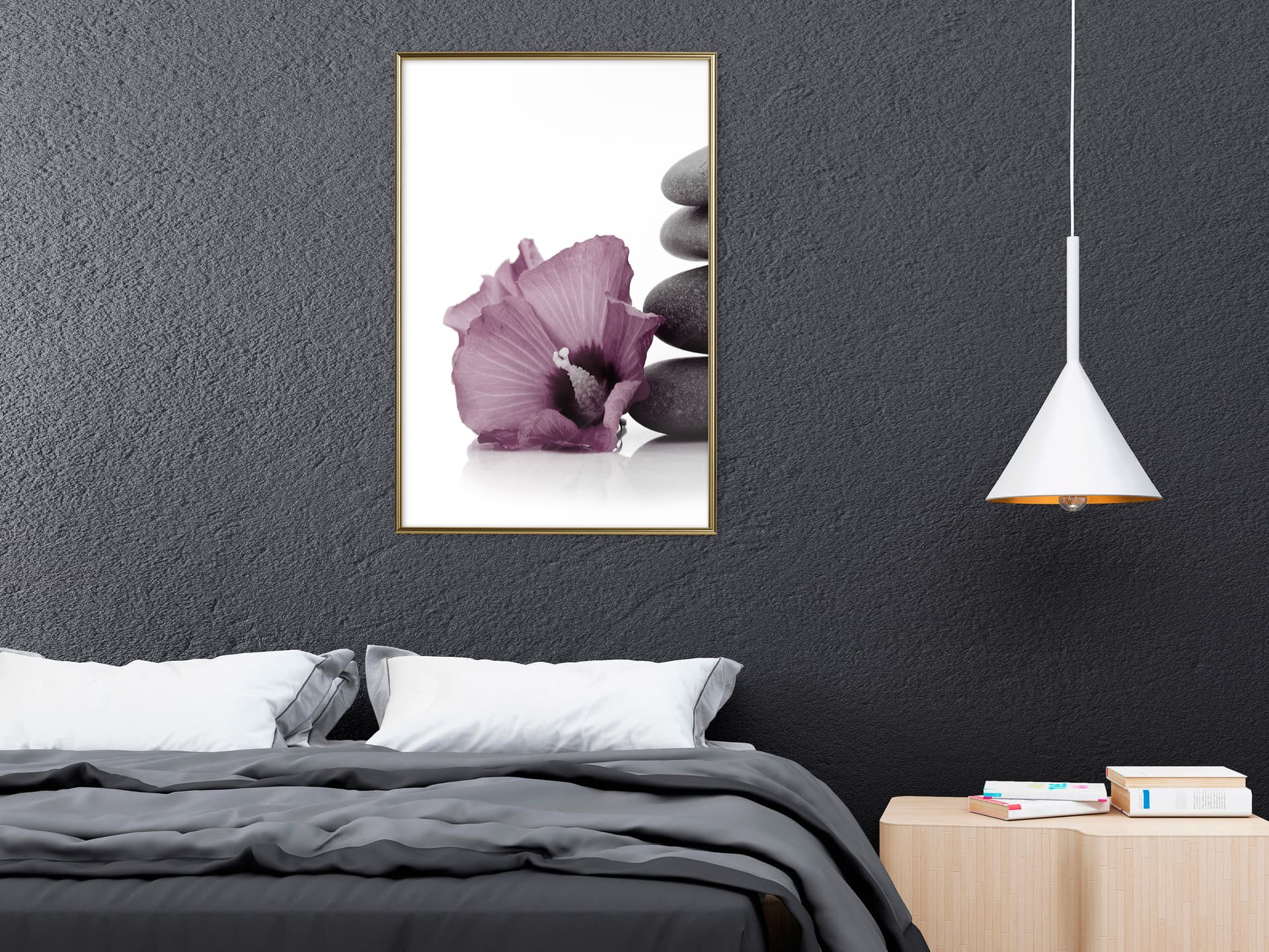 

Plakat - Fioletowa harmonia (rozmiar 40x60, wykończenie Rama złota)
