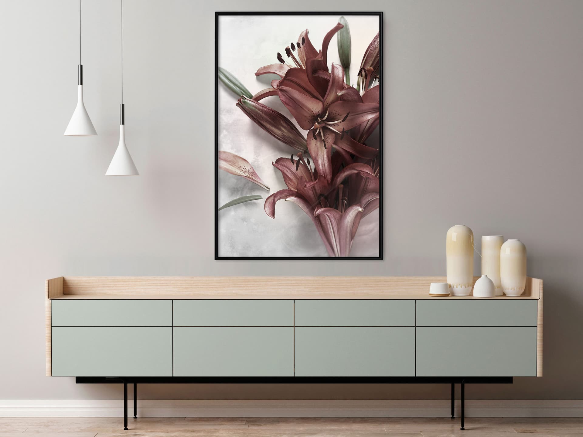 

Plakat - Burgundowe ukojenie (rozmiar 30x45, wykończenie Rama czarna)